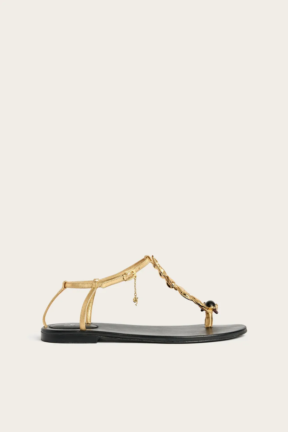 Emilio Pucci Sandales Gioiello Nappa Femme Or Feuille