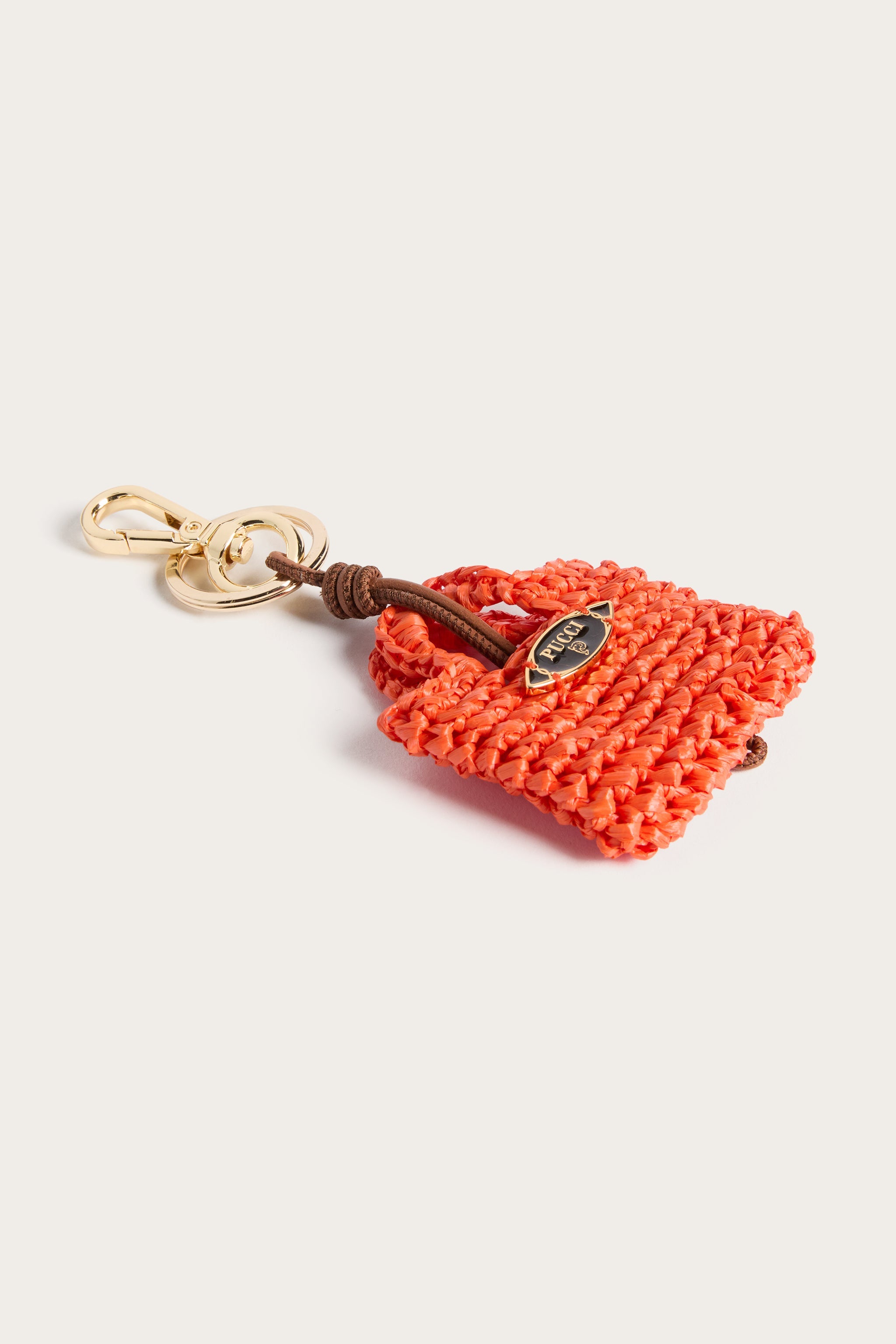 Emilio Pucci Bag Charms mini charm orange viscosa