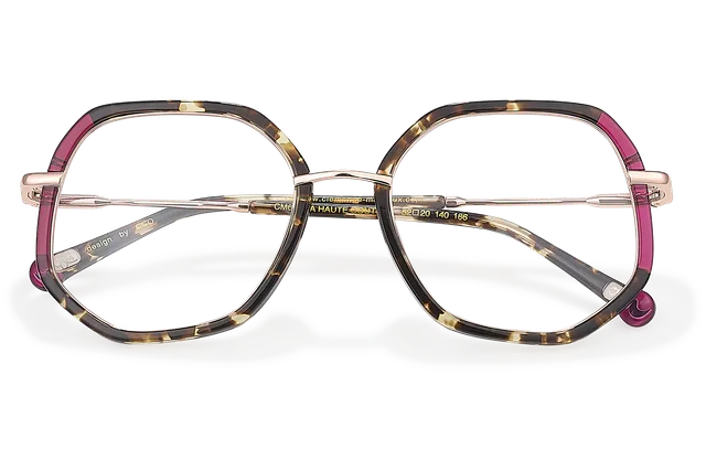 Clémence & Margaux Haute Couture lunettes de vue bleu écaille