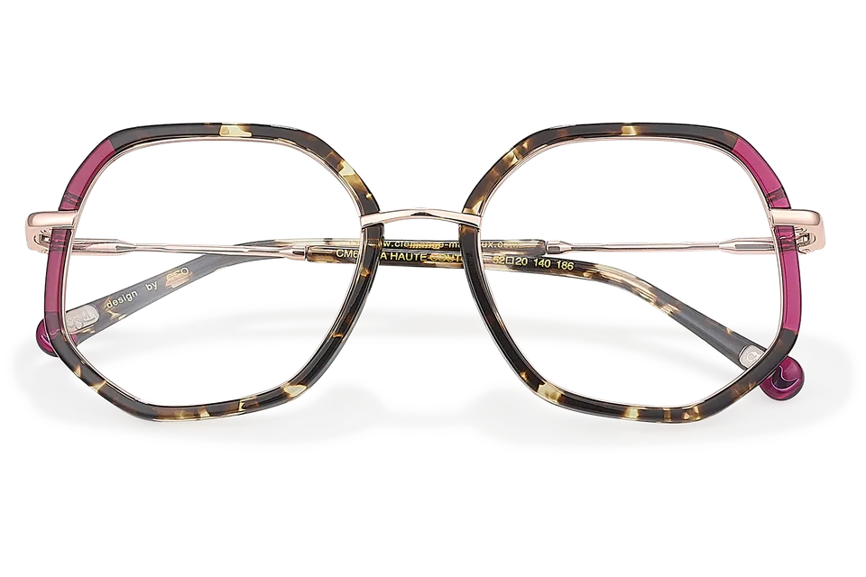 Clémence & Margaux Haute Couture lunettes de vue bleu écaille