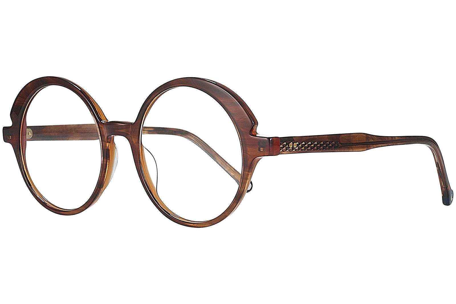 Clémence & Margaux La Décalée lunettes de vue Brun rondes femme
