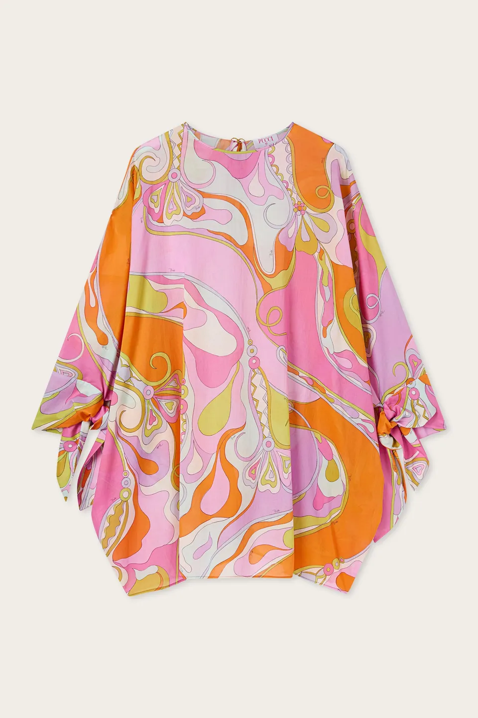 Emilio Pucci Kaftans Orchidee caftan coton multicolore