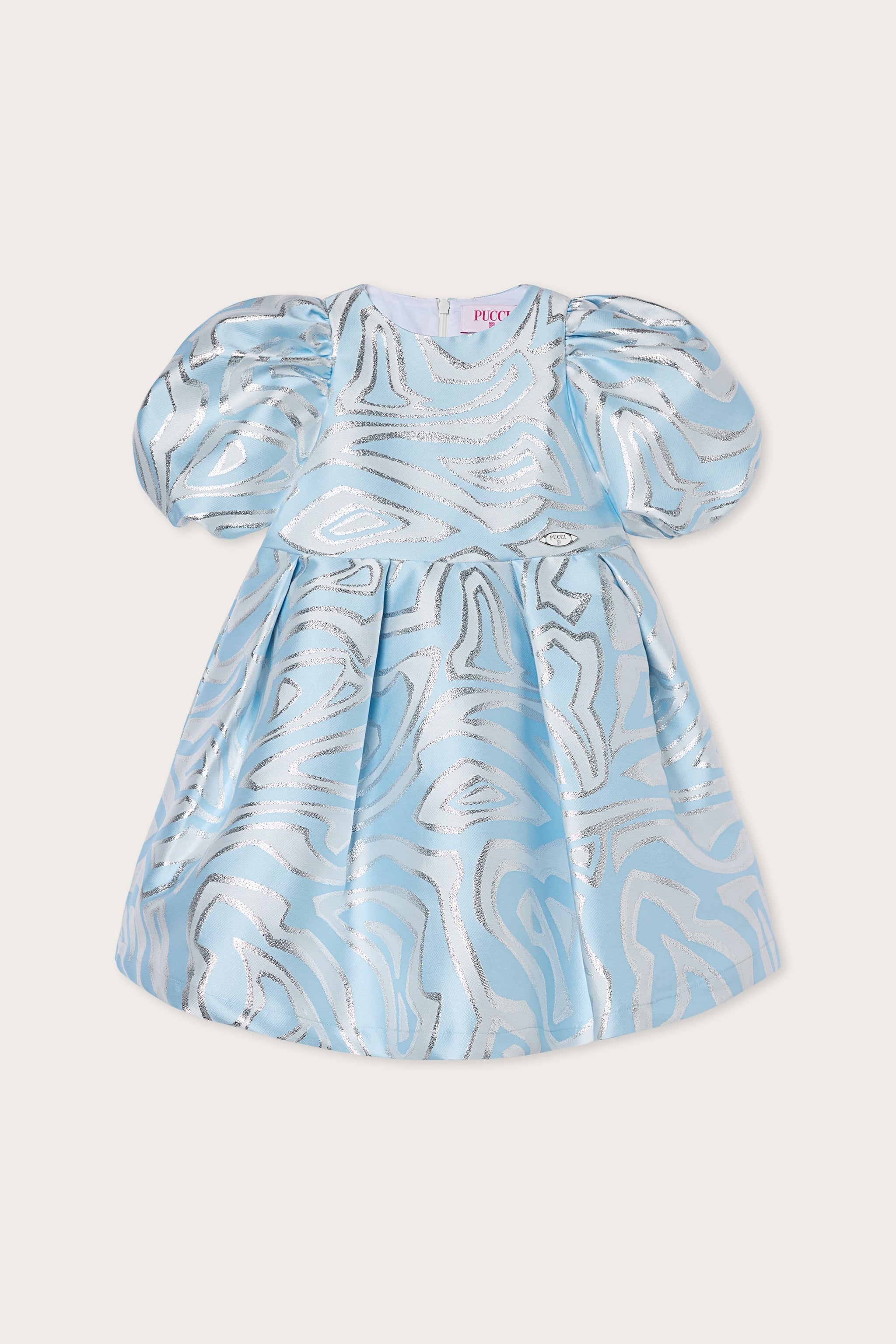 Emilio Pucci Dresses robe lurex bleu Labirinto cérémonie