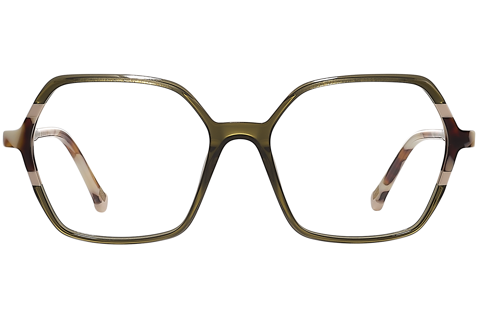 Clémence & Margaux La Flamboyante lunettes de vue Gris hexagonale