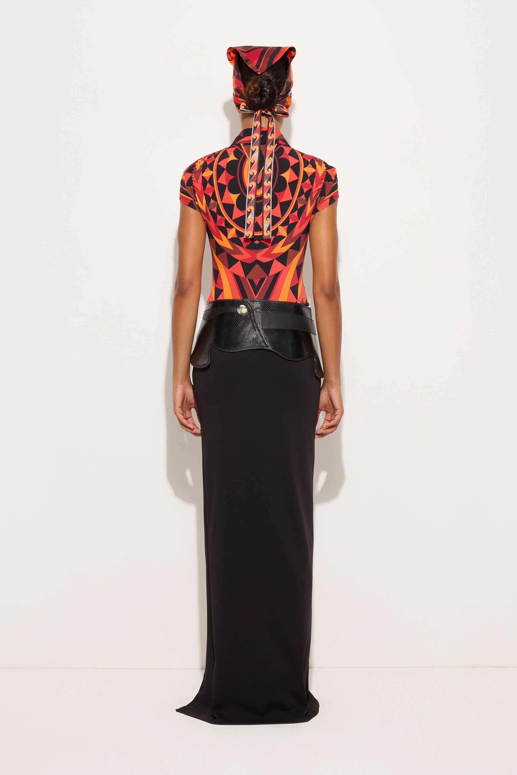Emilio Pucci Cady jupe longue stretch noire