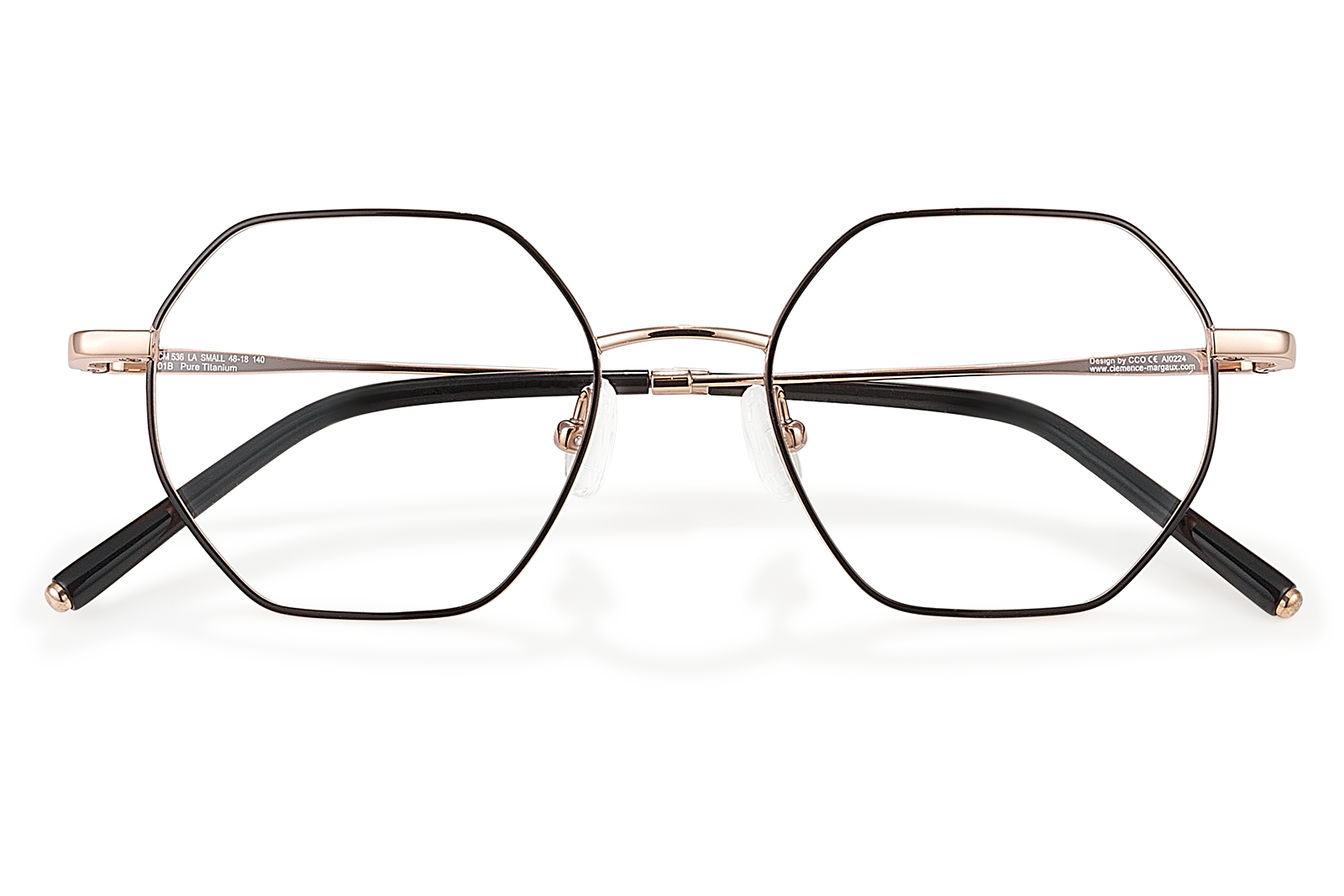 Clémence & Margaux La Small lunettes de vue Doré hexagonale
