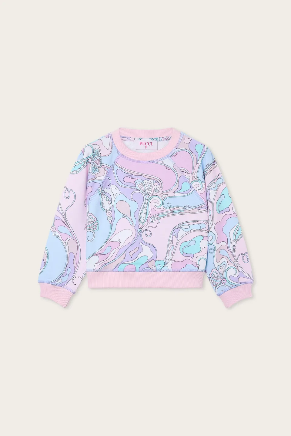Emilio Pucci Orchidee sweat rose 10Y
