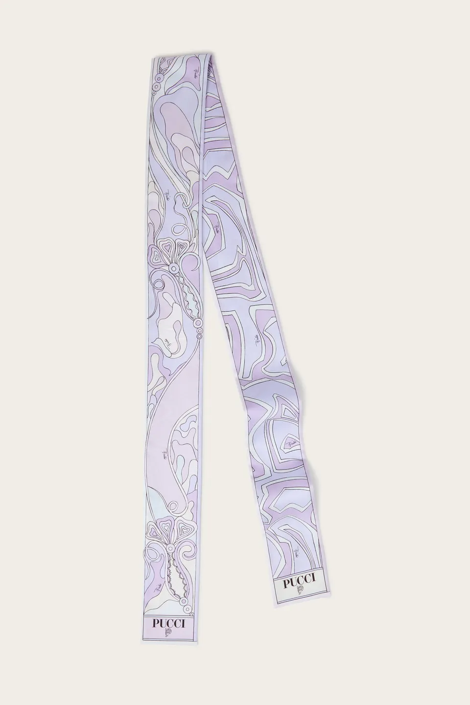 Emilio Pucci Labirinto Foulard Soie Lavande 8x160