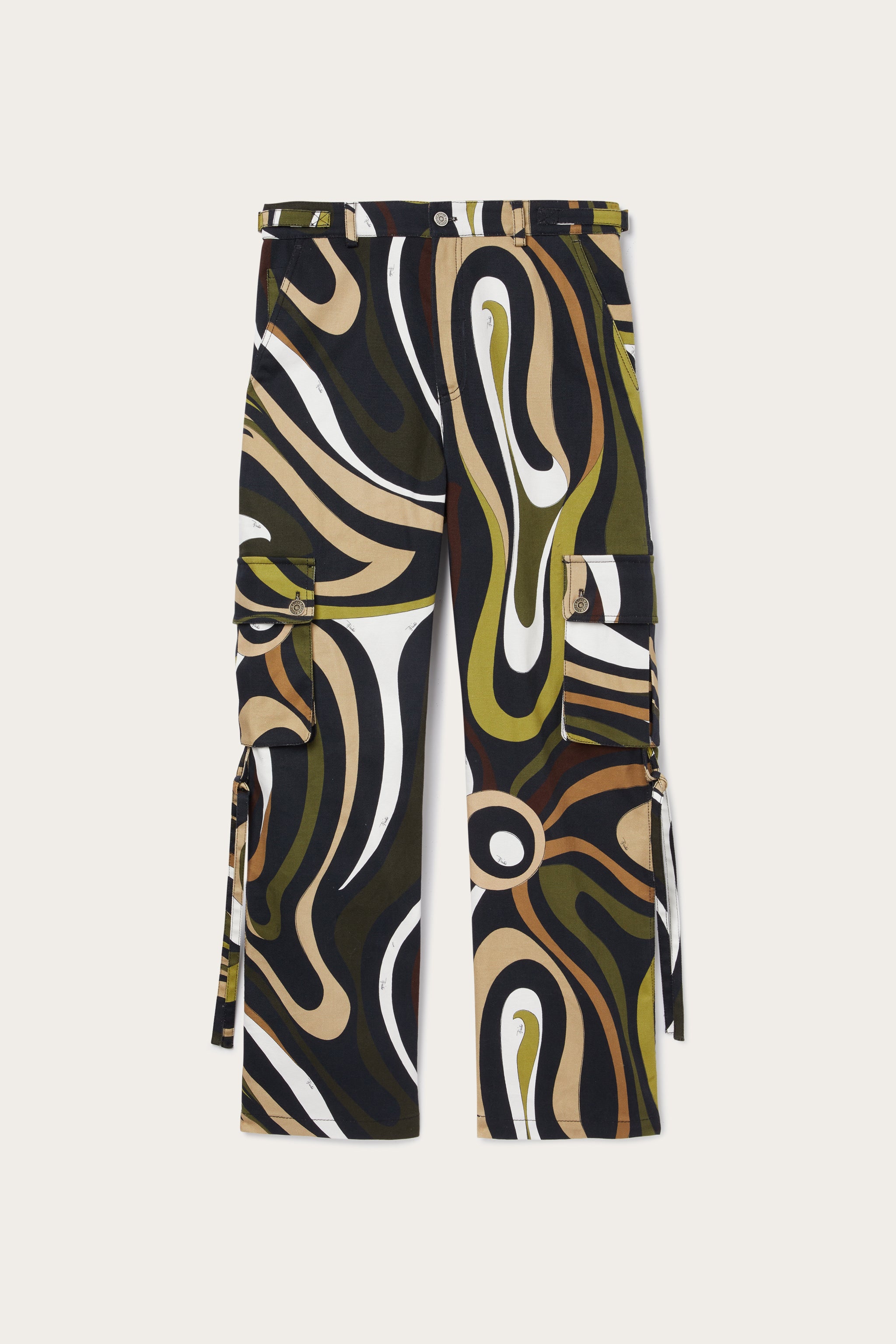 Emilio Pucci Marmo Pantalon cargo coton kaki