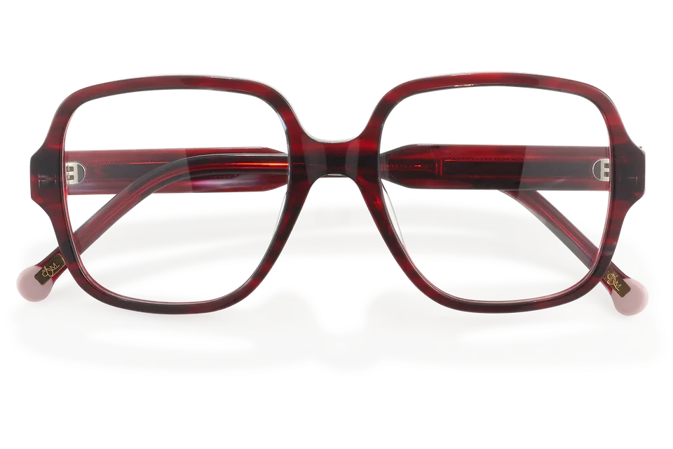 Clémence & Margaux La Fresh-Faced lunettes de vue carrée rouge