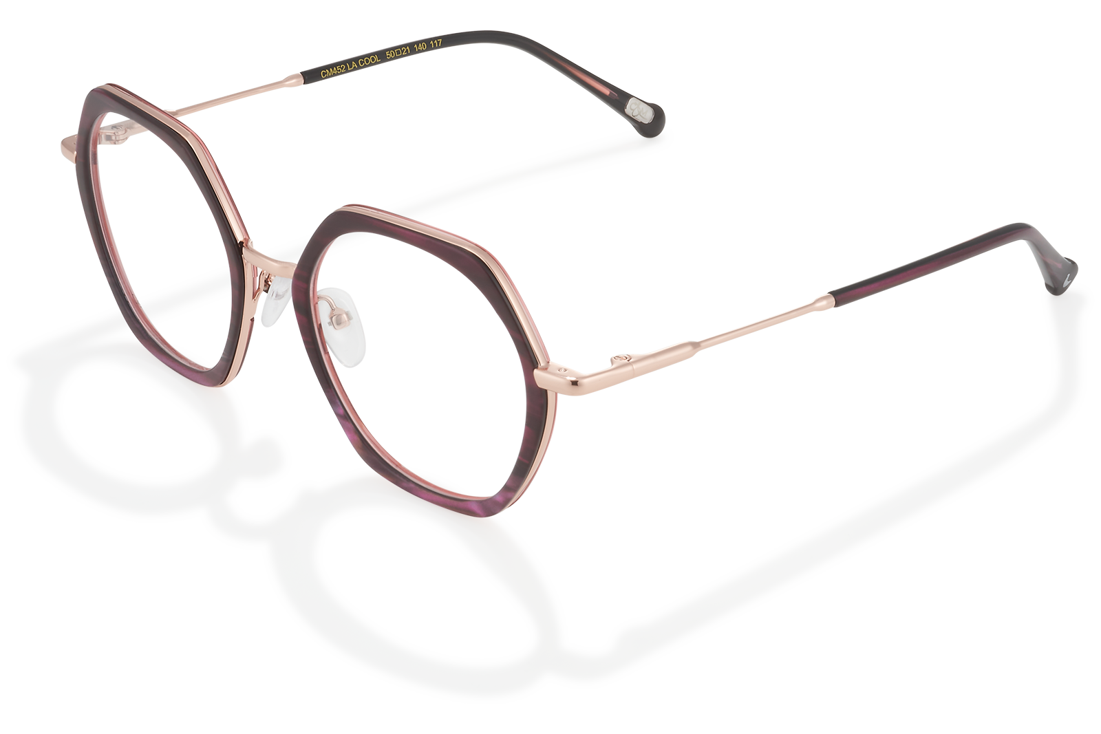 Clémence & Margaux La Cool lunettes de vue violet hexagonale