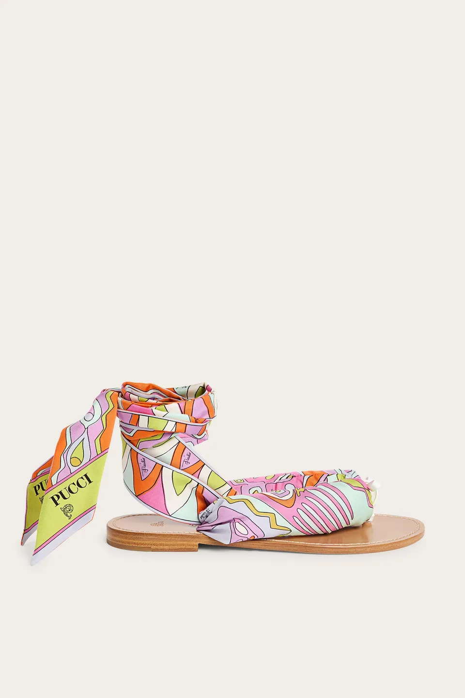 Emilio Pucci Sandali Foulard sandales cuir multicolore 37