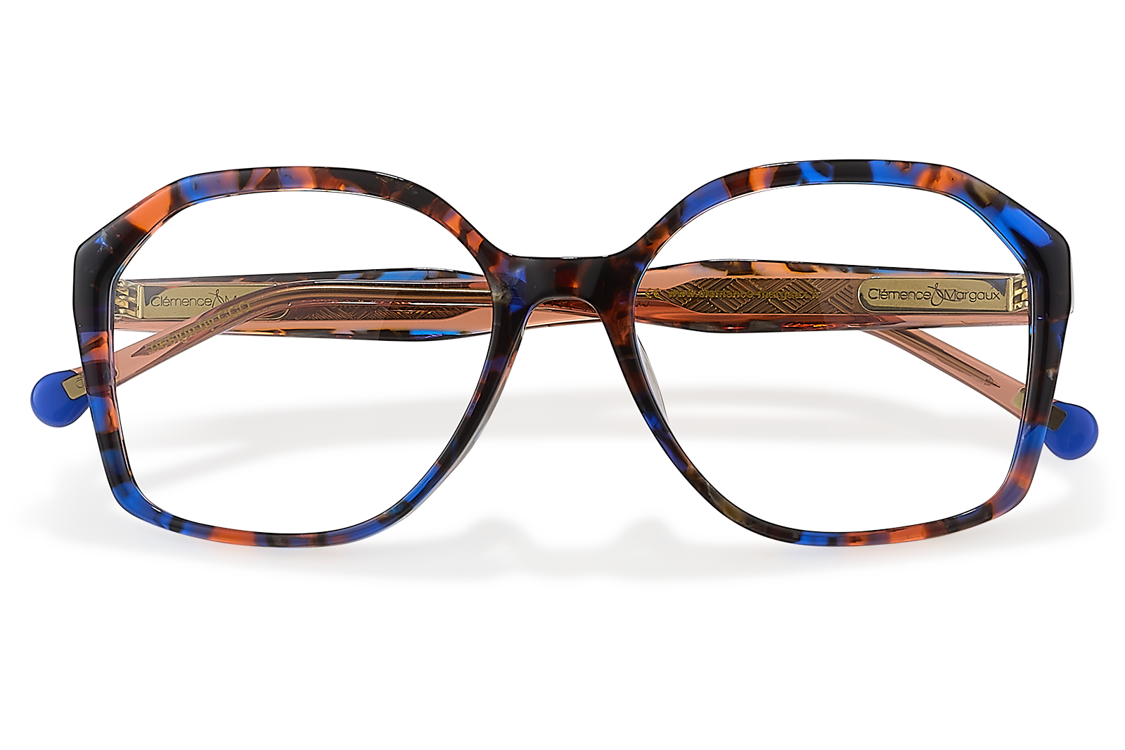 Clémence & Margaux La Singulière lunettes de vue Noir & Doré moderne