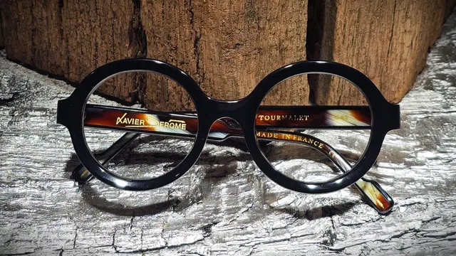 Xavier Derome Tourmalet C00 monture lunettes de vue ronde noire