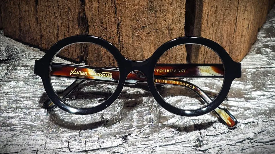 Xavier Derome Tourmalet C00 monture lunettes de vue ronde noire