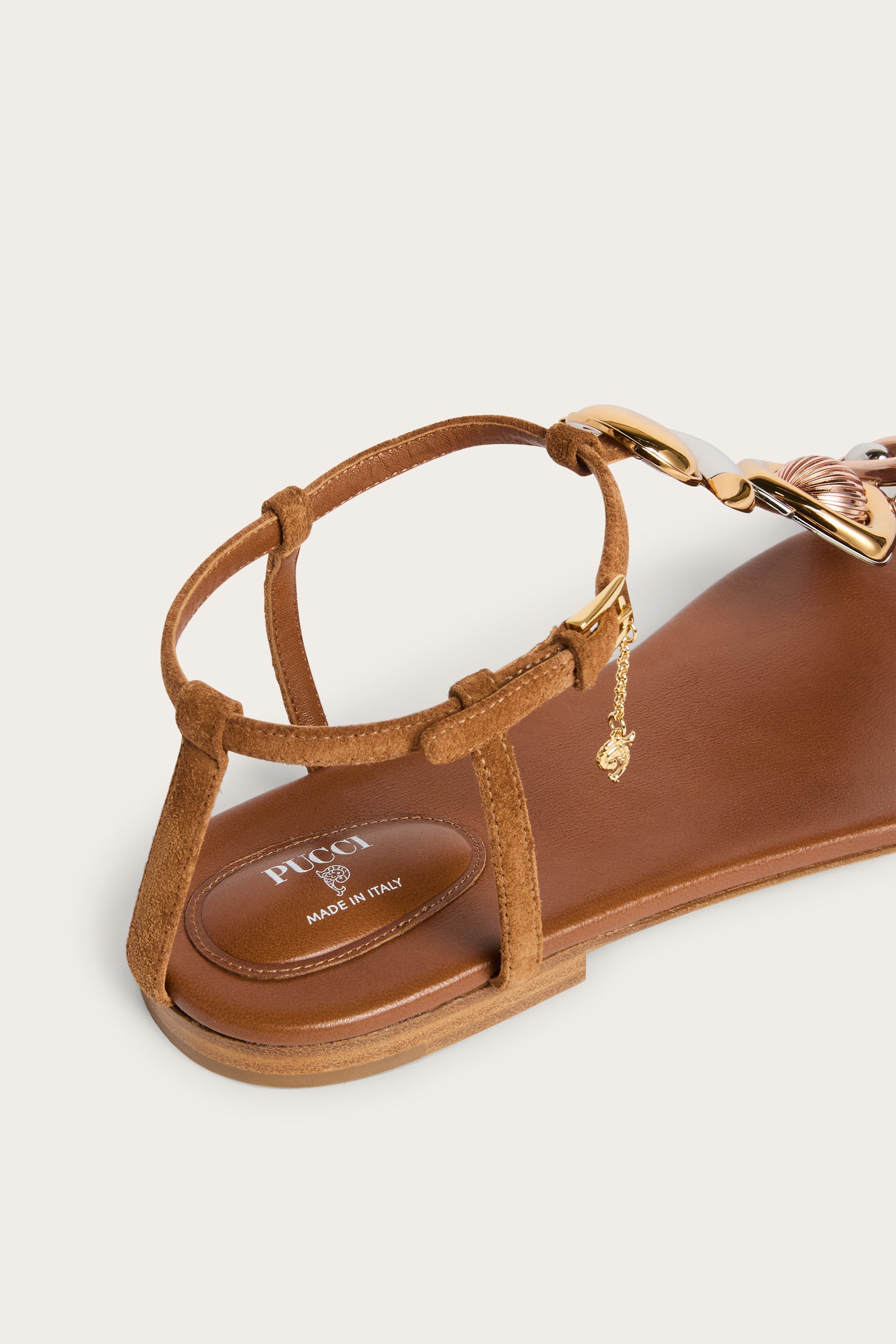 Emilio Pucci Bijoux sandales femme cuir or 37