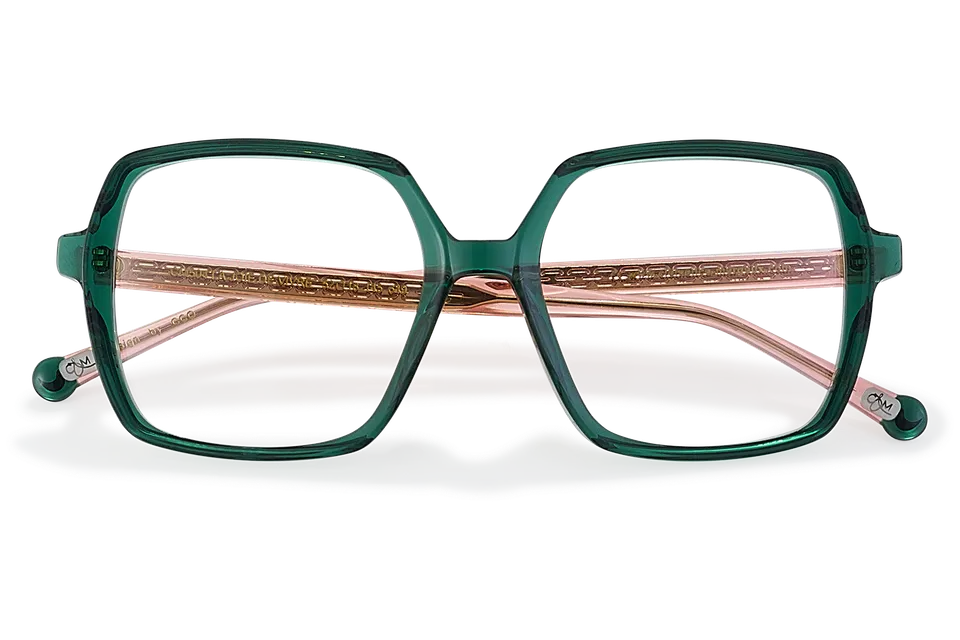 Clémence & Margaux La Joie de Vivre lunettes de vue vert carré