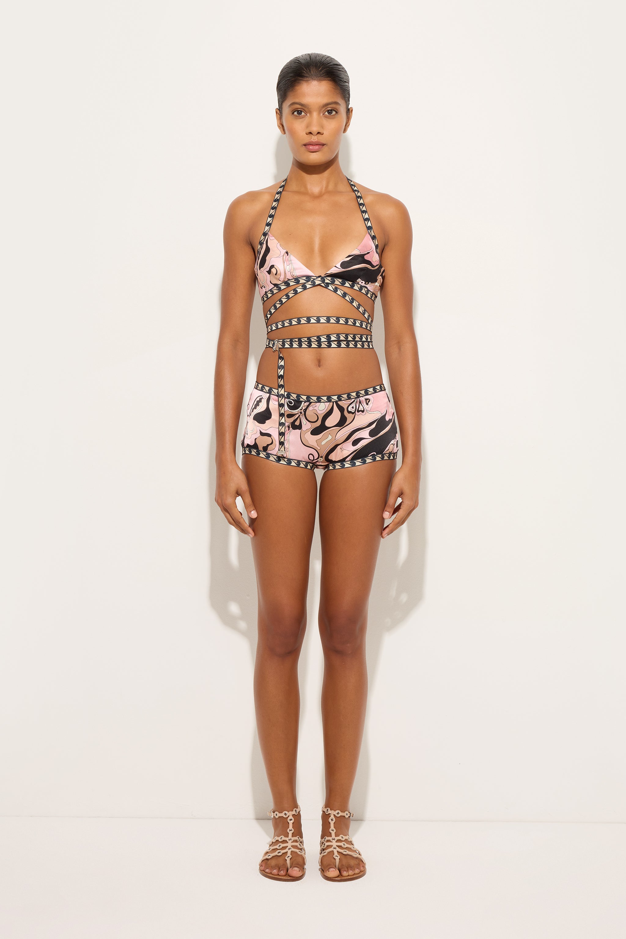 Emilio Pucci Orchidee soutien-gorge nude soie