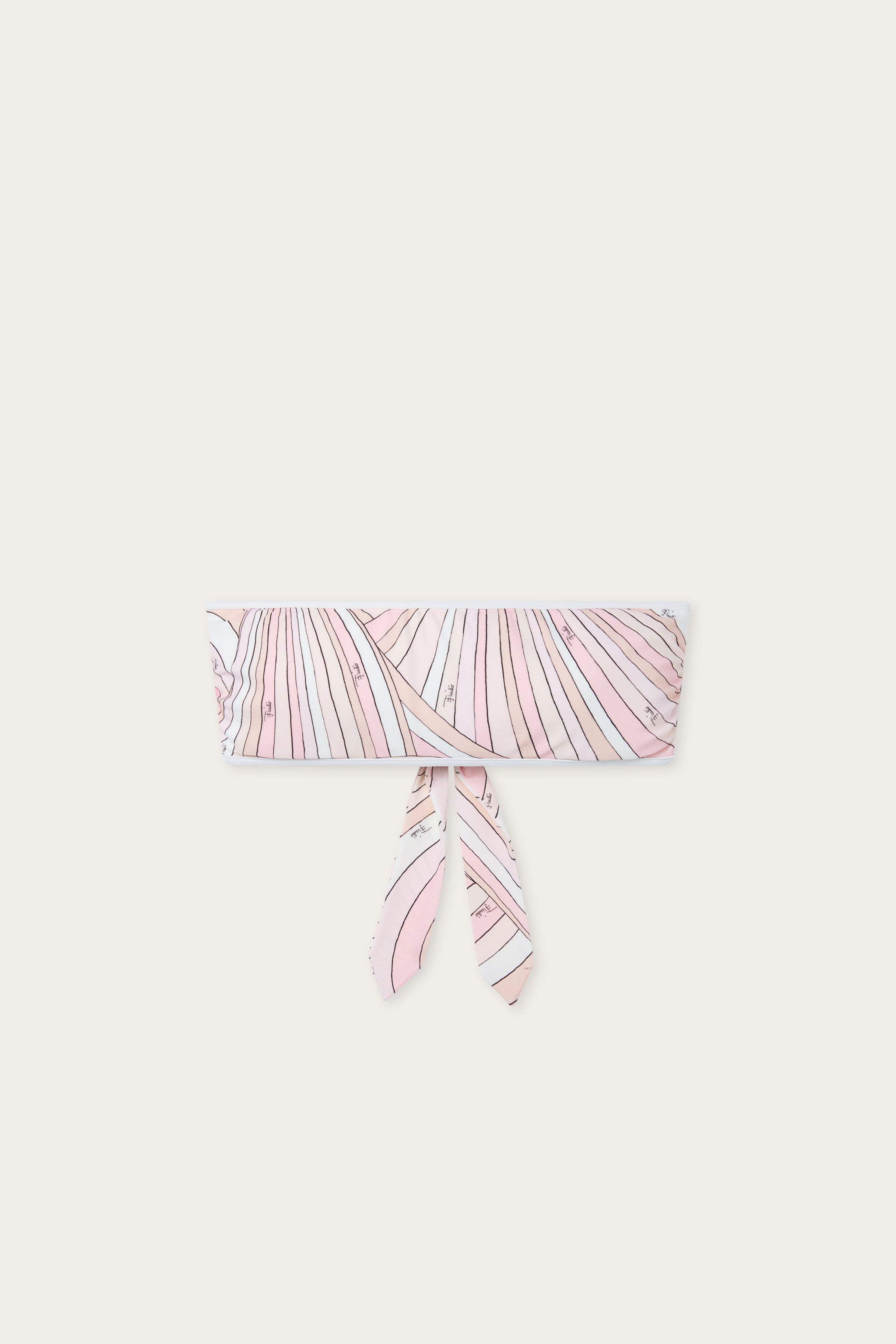Emilio Pucci haut bikini Iride lycra rose nude XS