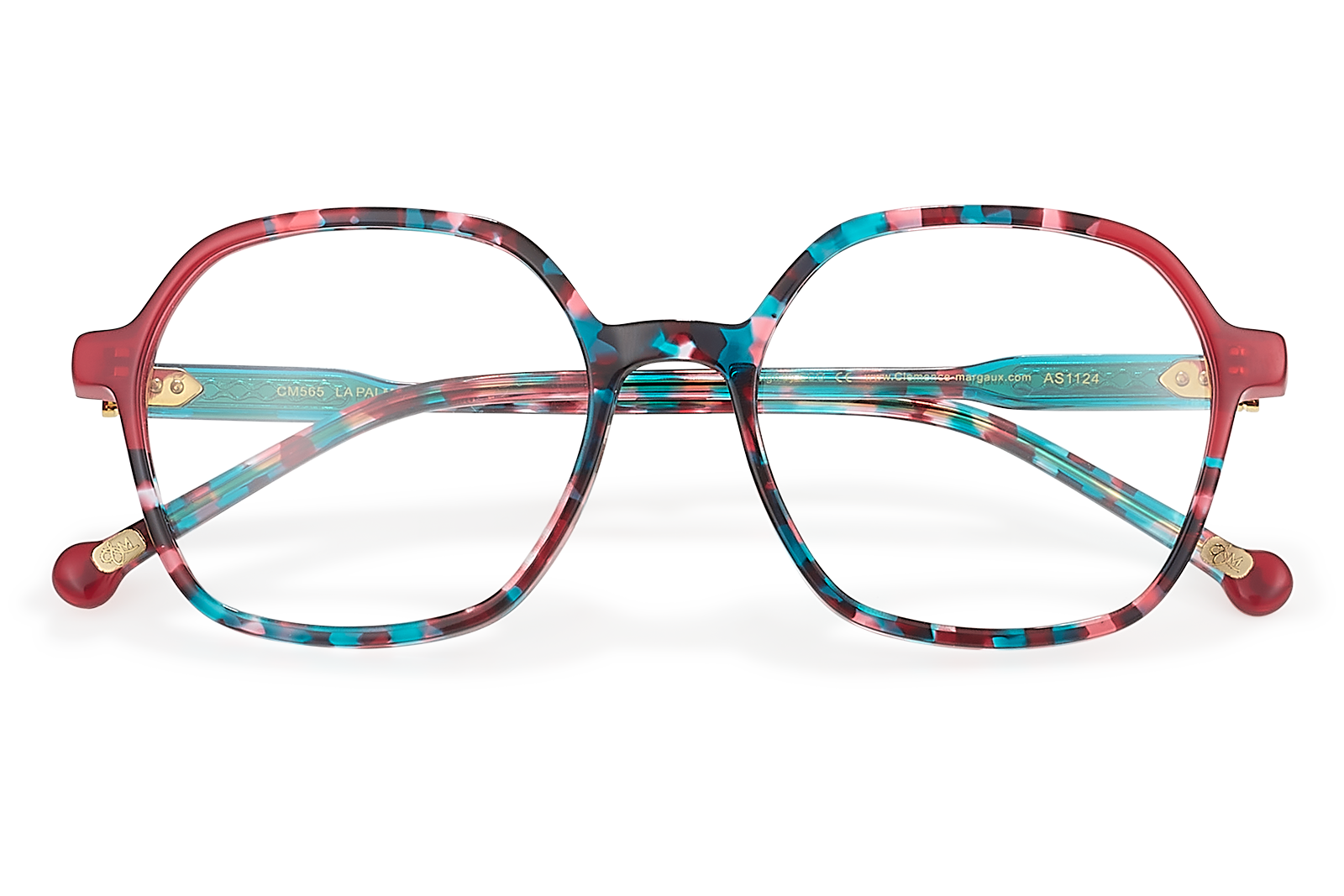 Clémence & Margaux La Palm-Tree lunettes de vue brun bleu tonneau