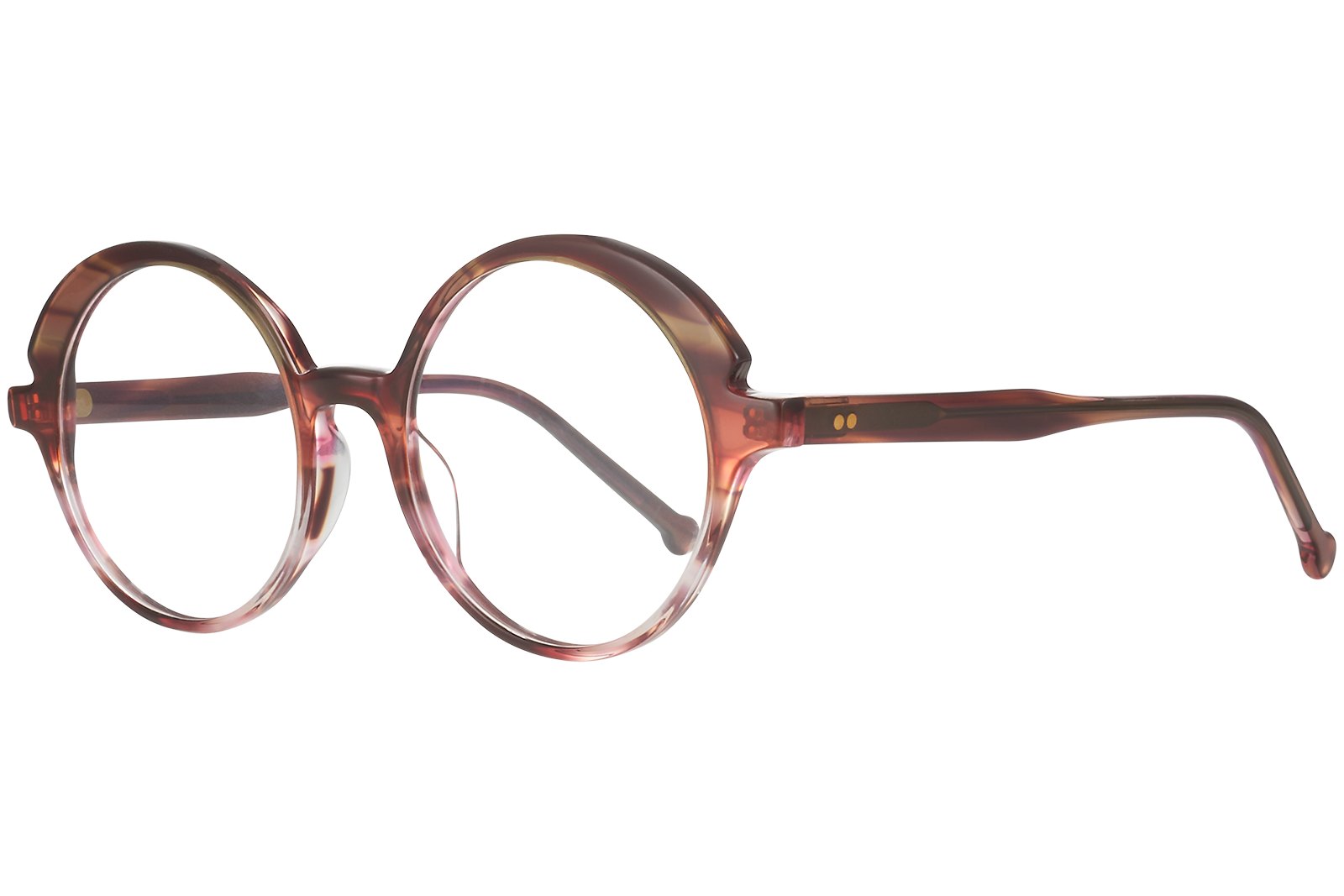 Clémence & Margaux La Décalée lunettes de vue Brun rondes femme