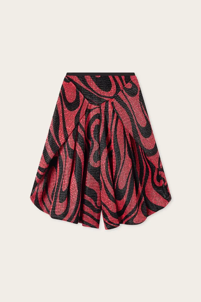 Emilio Pucci Marmo pantalon large noir corail