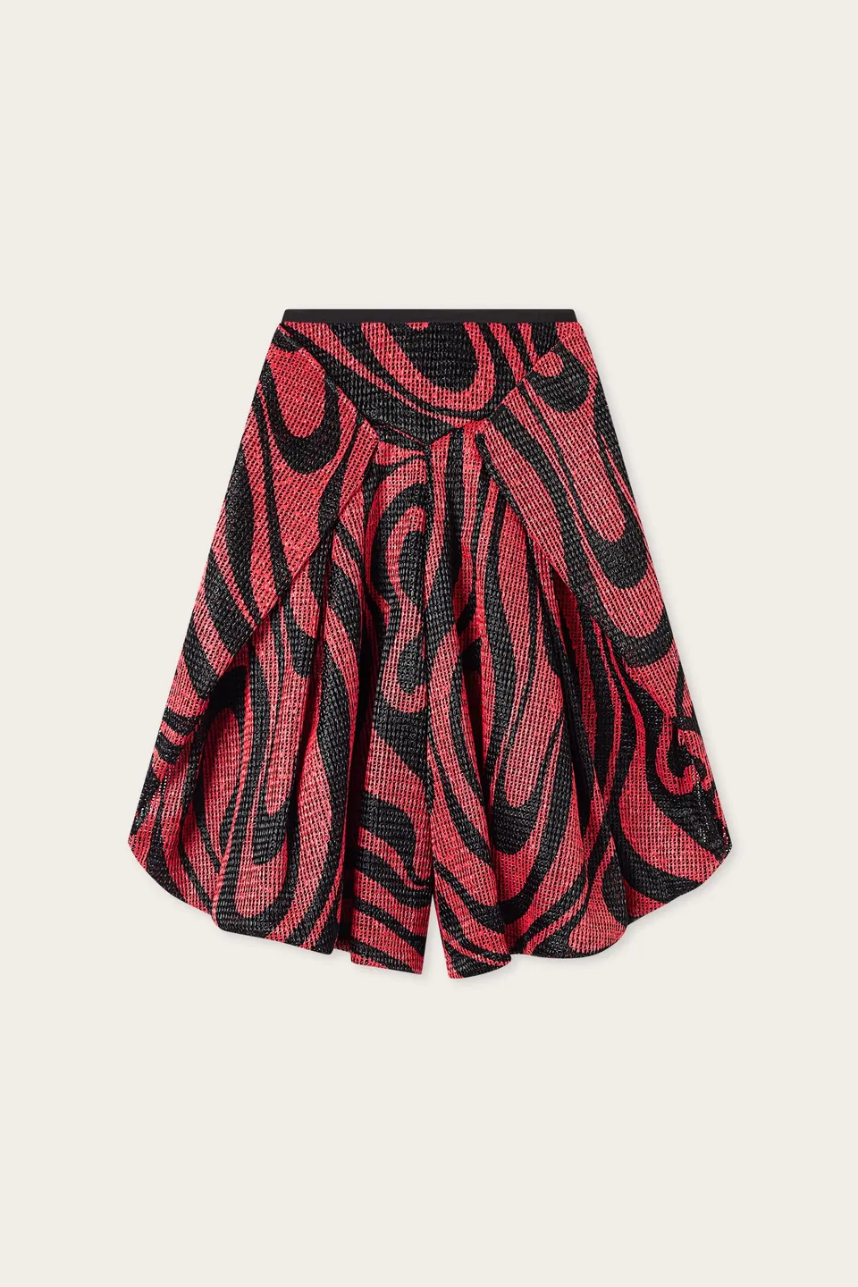 Emilio Pucci Marmo pantalon large noir corail