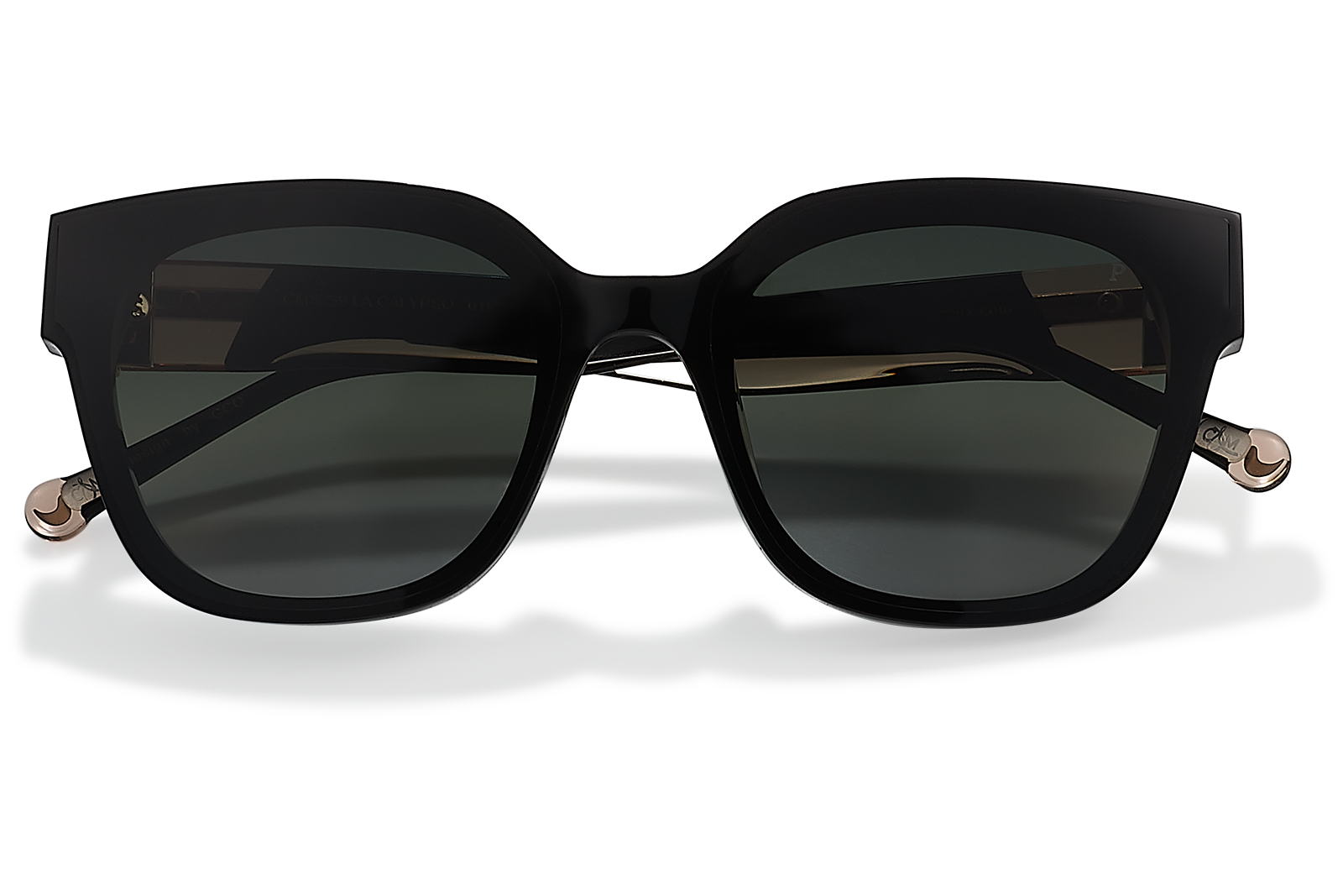 Clémence & Margaux La Calypso lunettes de soleil Noir polarisé verres plats