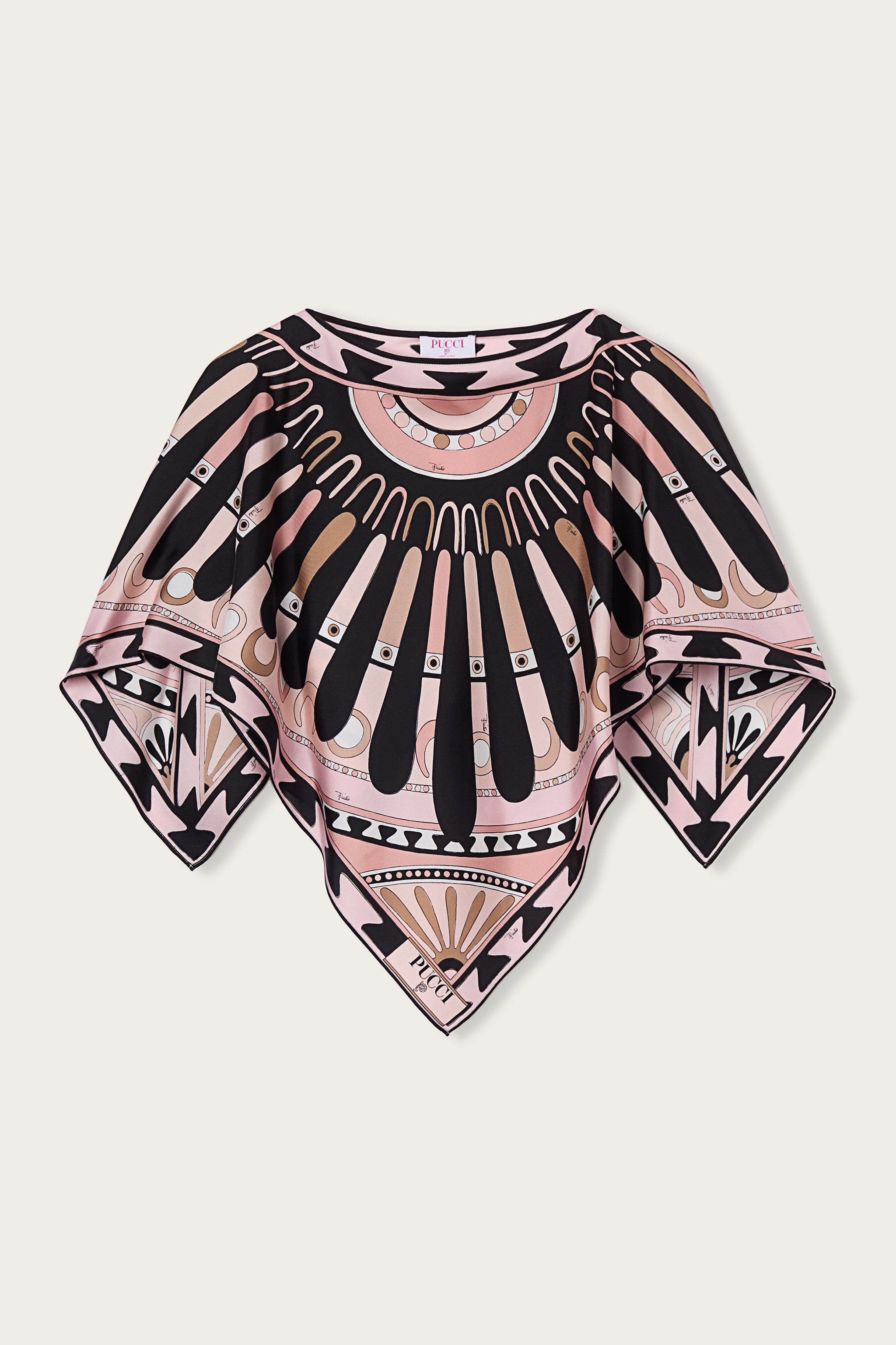 Emilio Pucci Kaftans top caftan soie nude Soleil