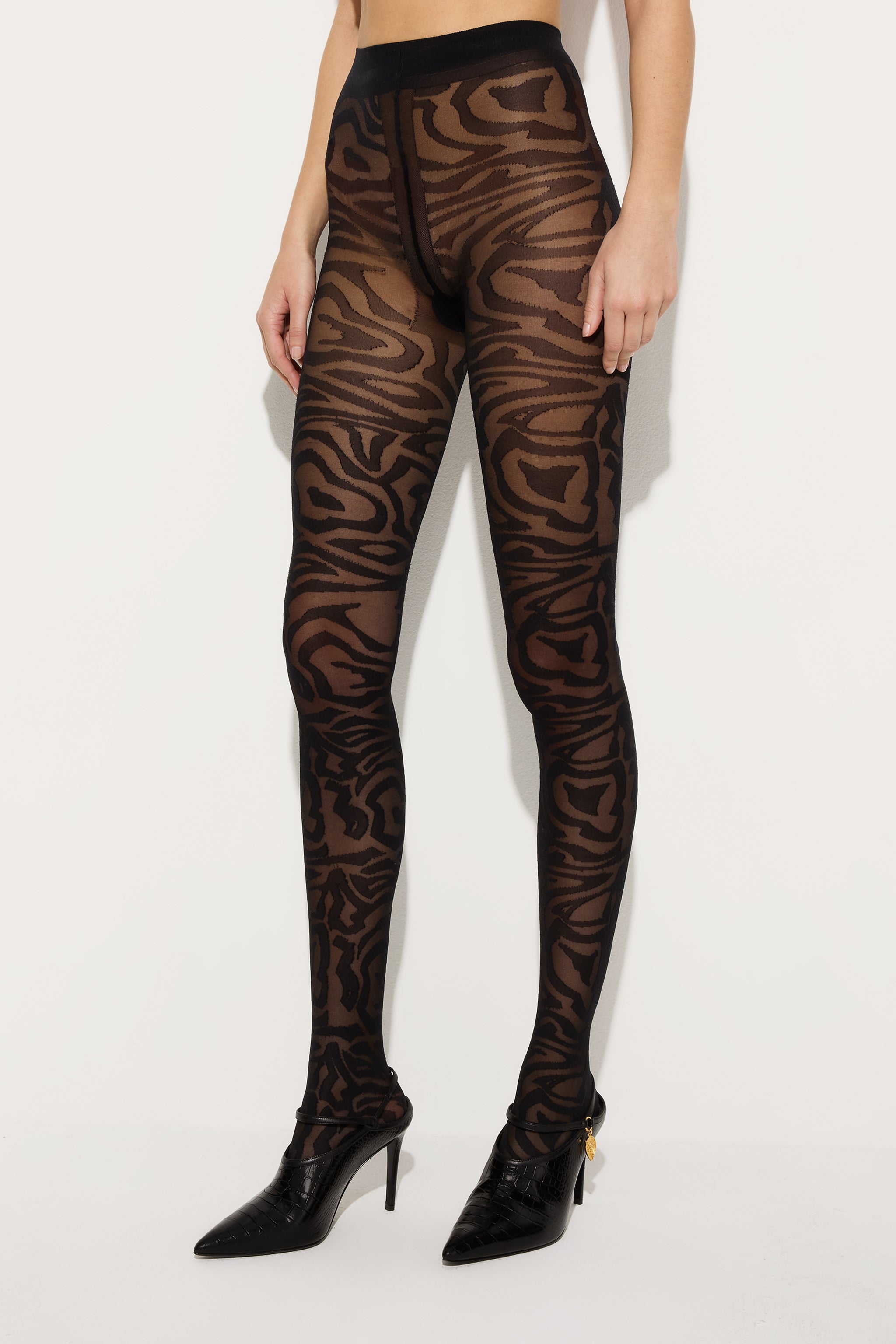 Emilio Pucci Labirinto collant noir 50 deniers
