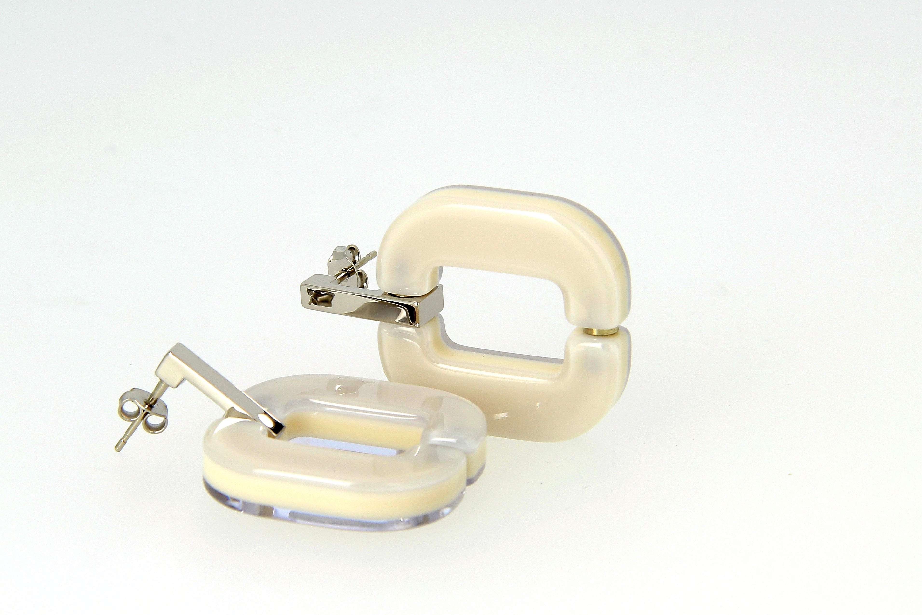 Xavier Derome BO 01 C125 boucles d’oreilles acétate
