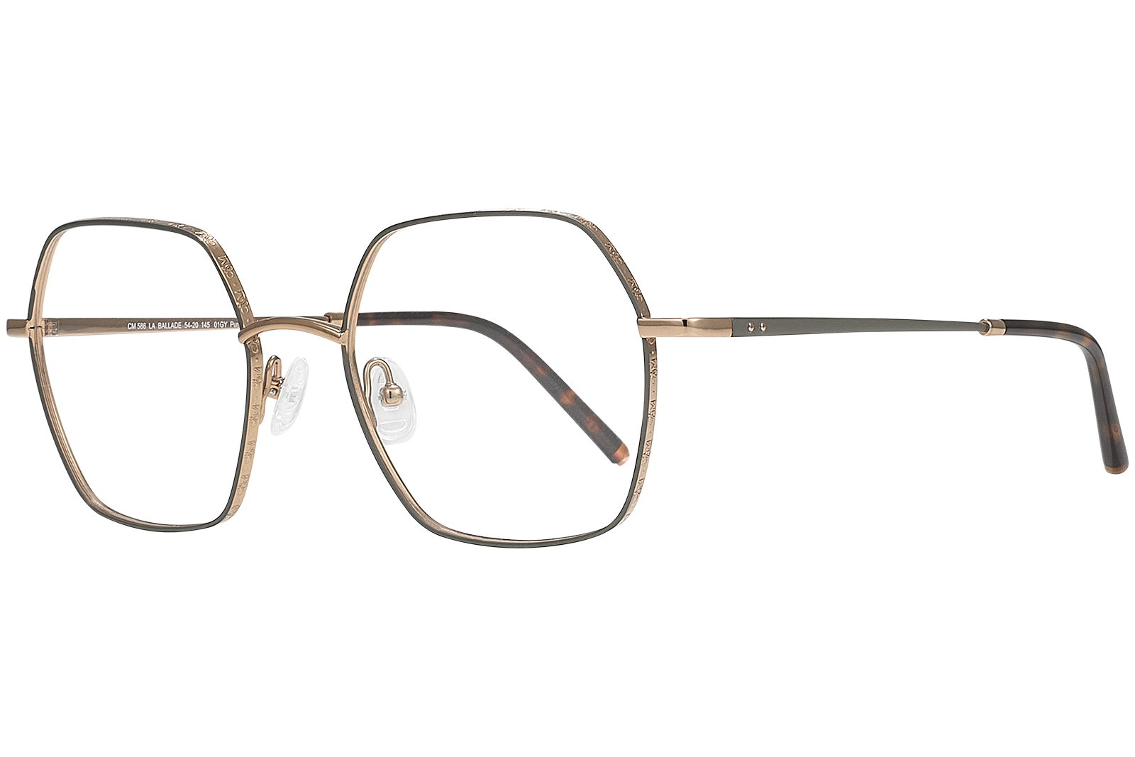 Clémence & Margaux Optiques La Ballade lunettes de vue doré carrée