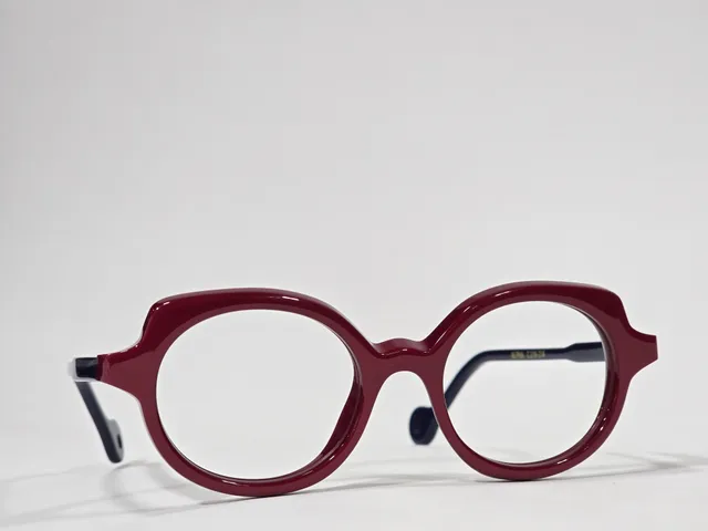 Xavier Derome Alpha C219 monture ronde bordeaux
