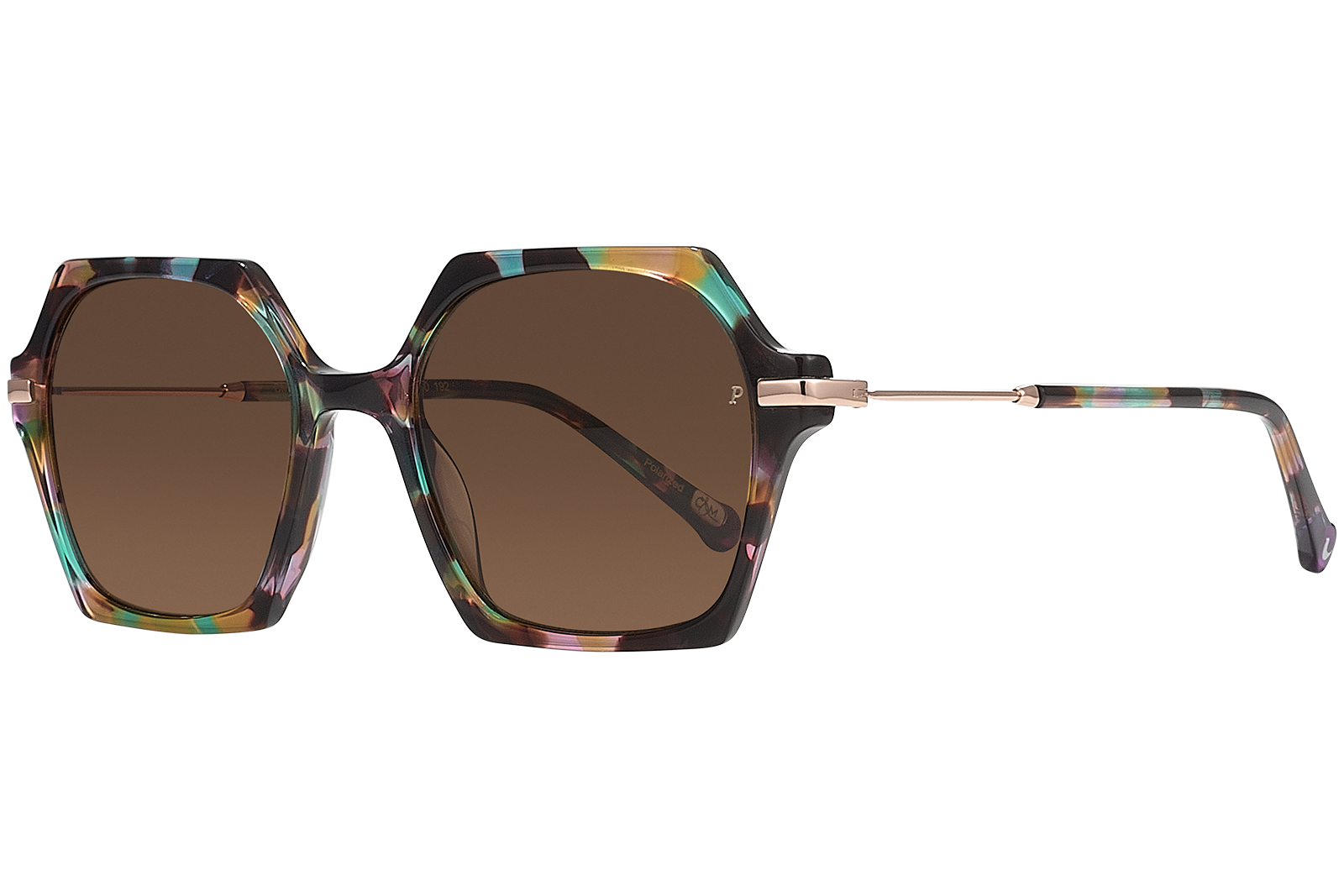 Clémence & Margaux L'Héroïque lunettes de soleil moucheté bleu orange
