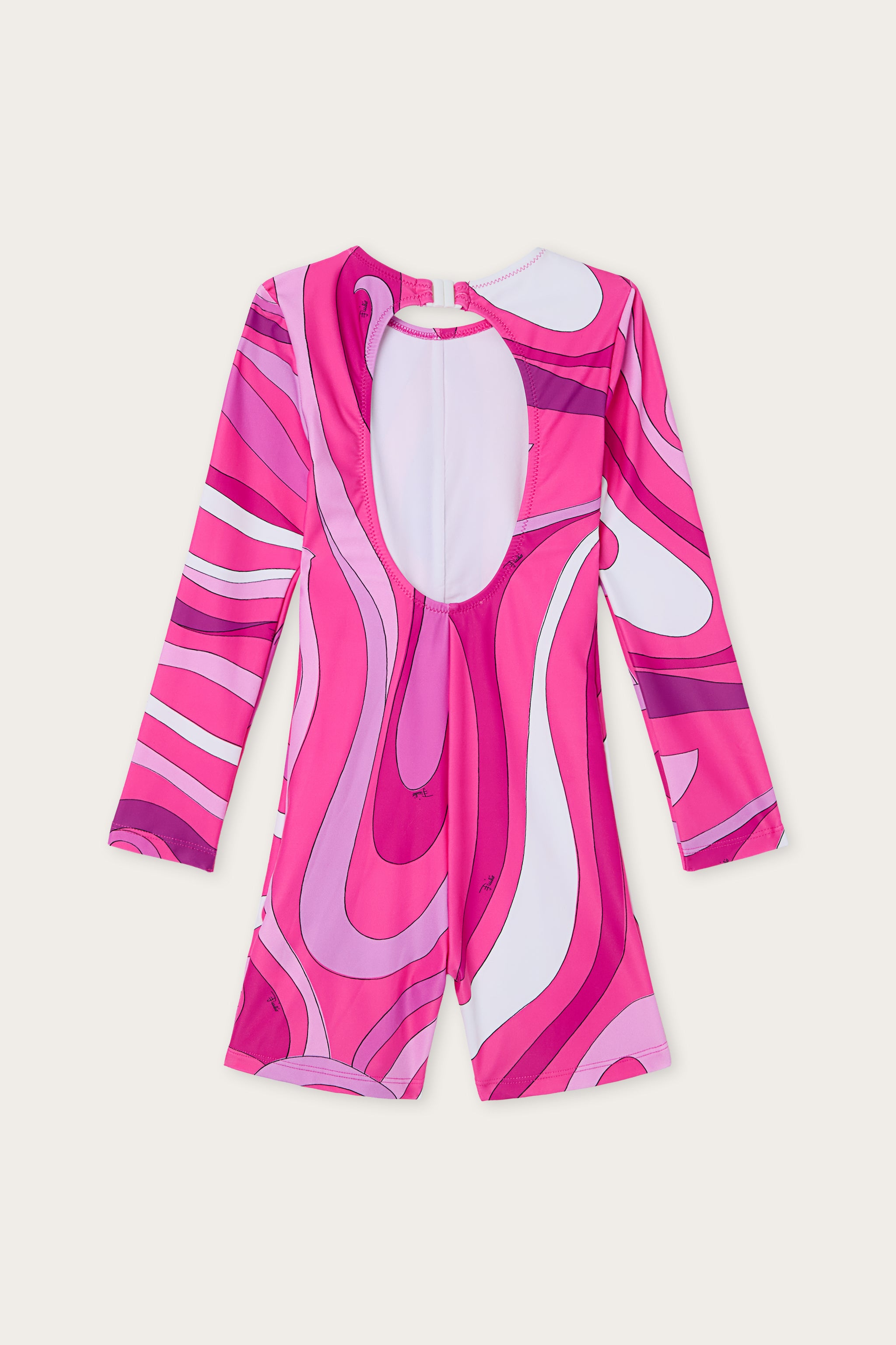 Emilio Pucci Marmo ZYCA29Z3747B57 Maillot fille Viola/Bianco