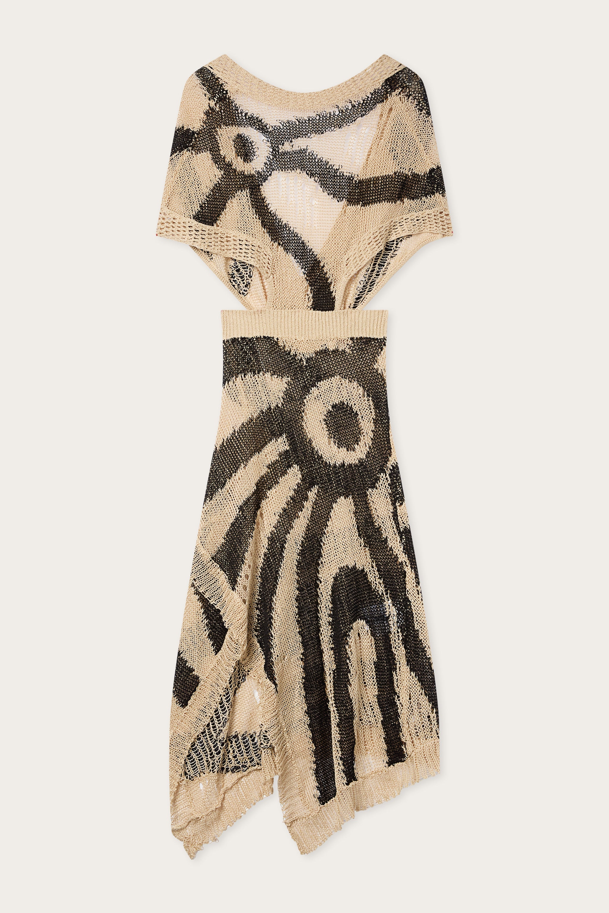 Emilio Pucci Abito in Lino robe lin corda nero asymétrique