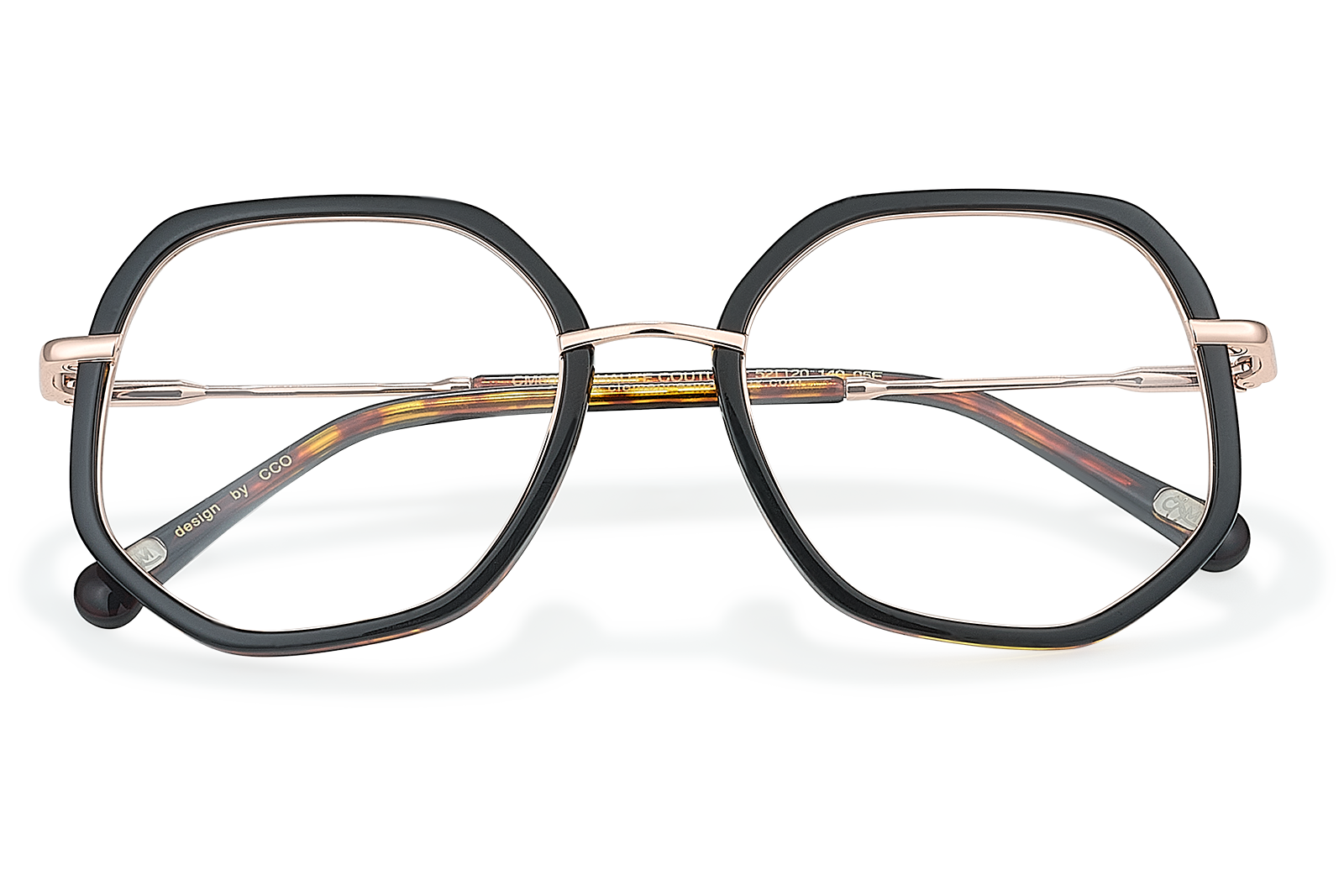 Clémence & Margaux Haute Couture lunettes de vue bleu écaille