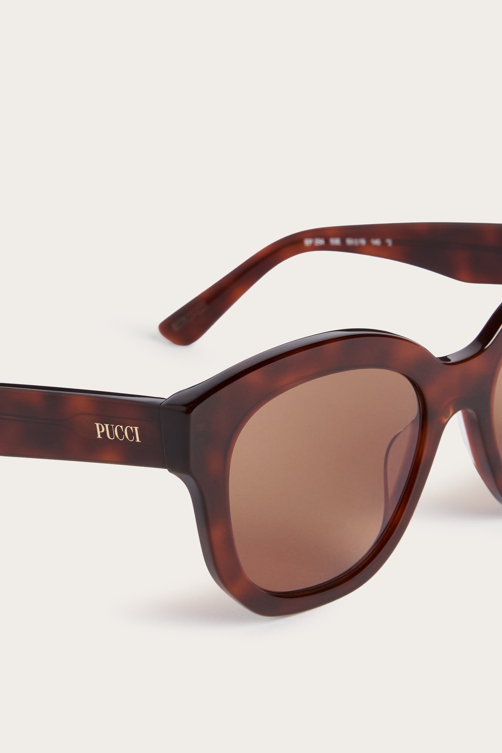 Emilio Pucci EP0254 lunettes de soleil blonde havana acétate