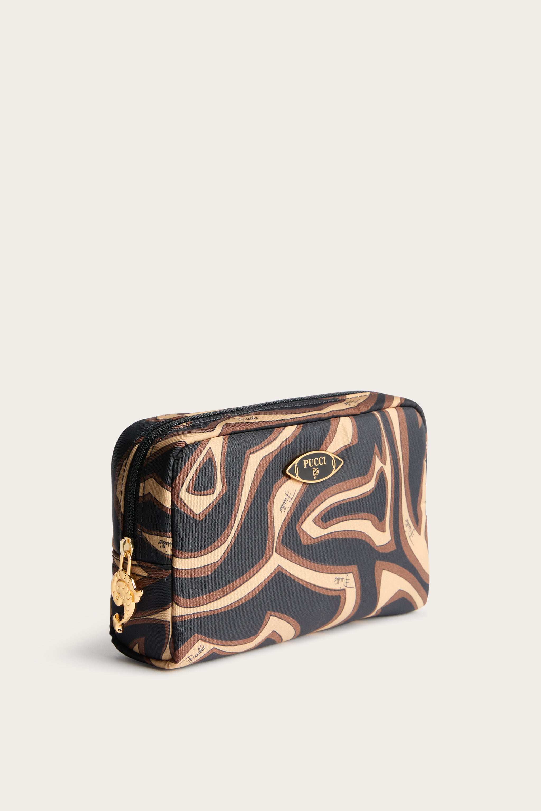 Emilio Pucci Yummy Piccolo trousse de toilette noir or nylon