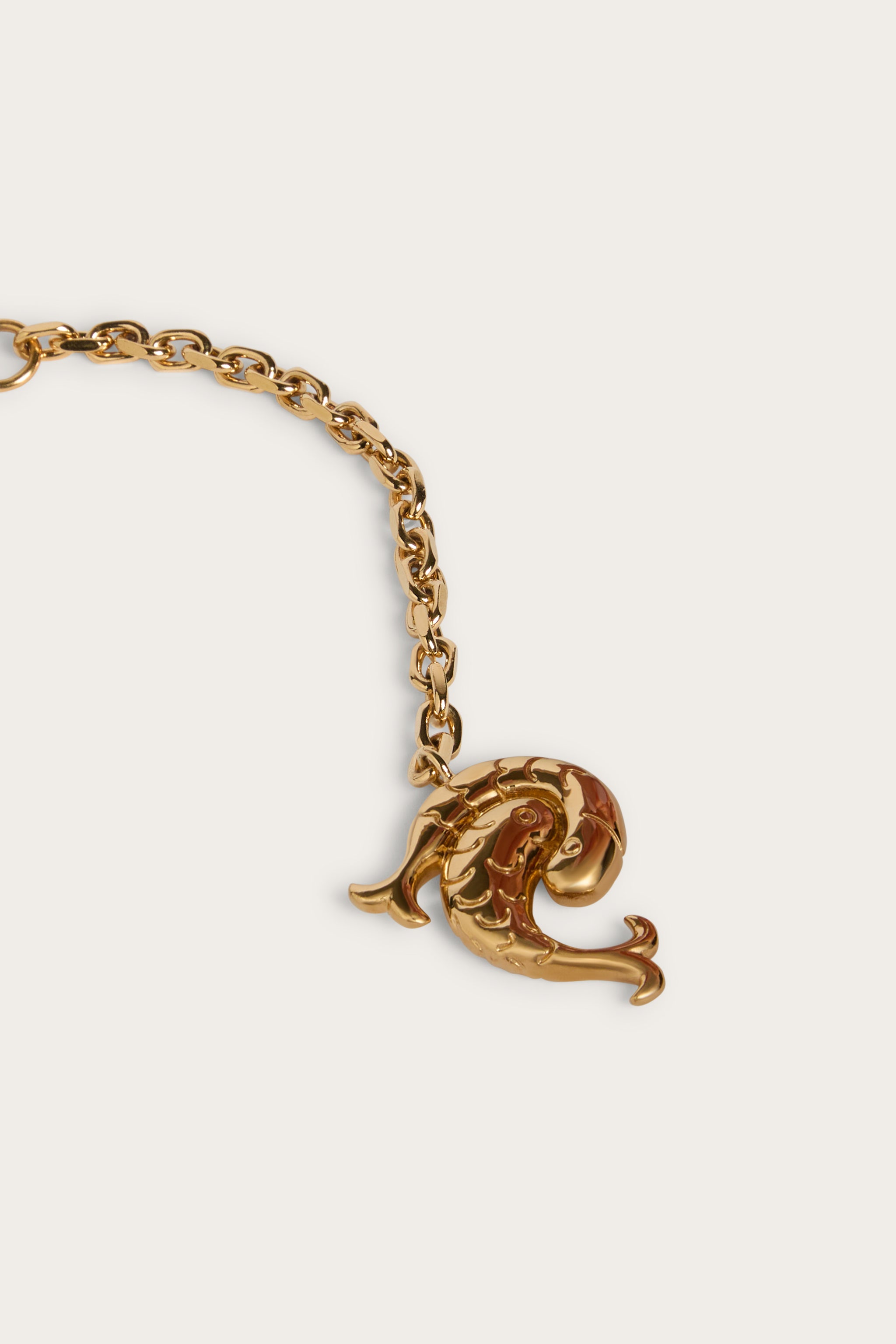 Emilio Pucci Bodychain chaine corps orange doré couture