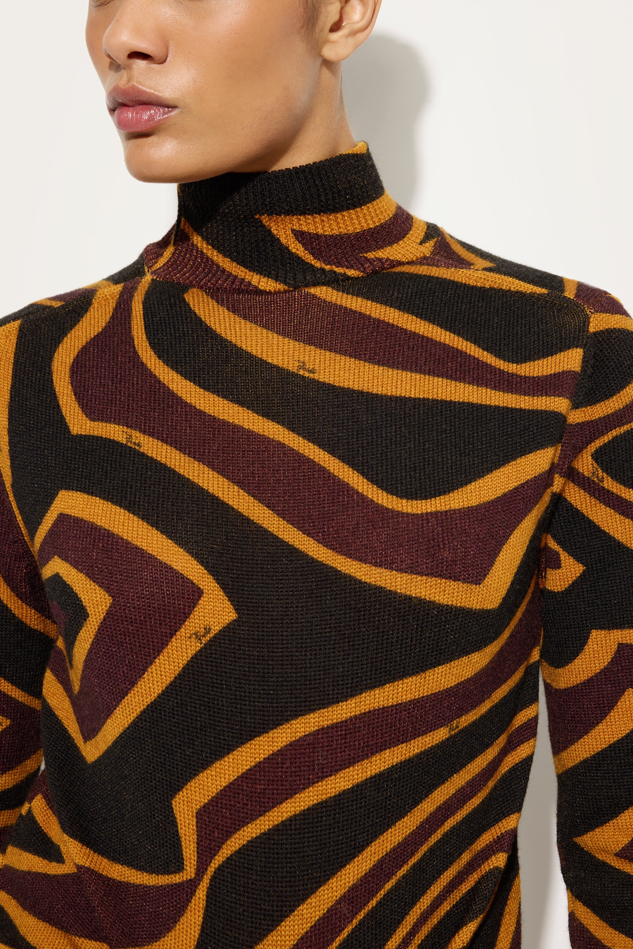 Emilio Pucci Labirinto pull bordeaux or XS