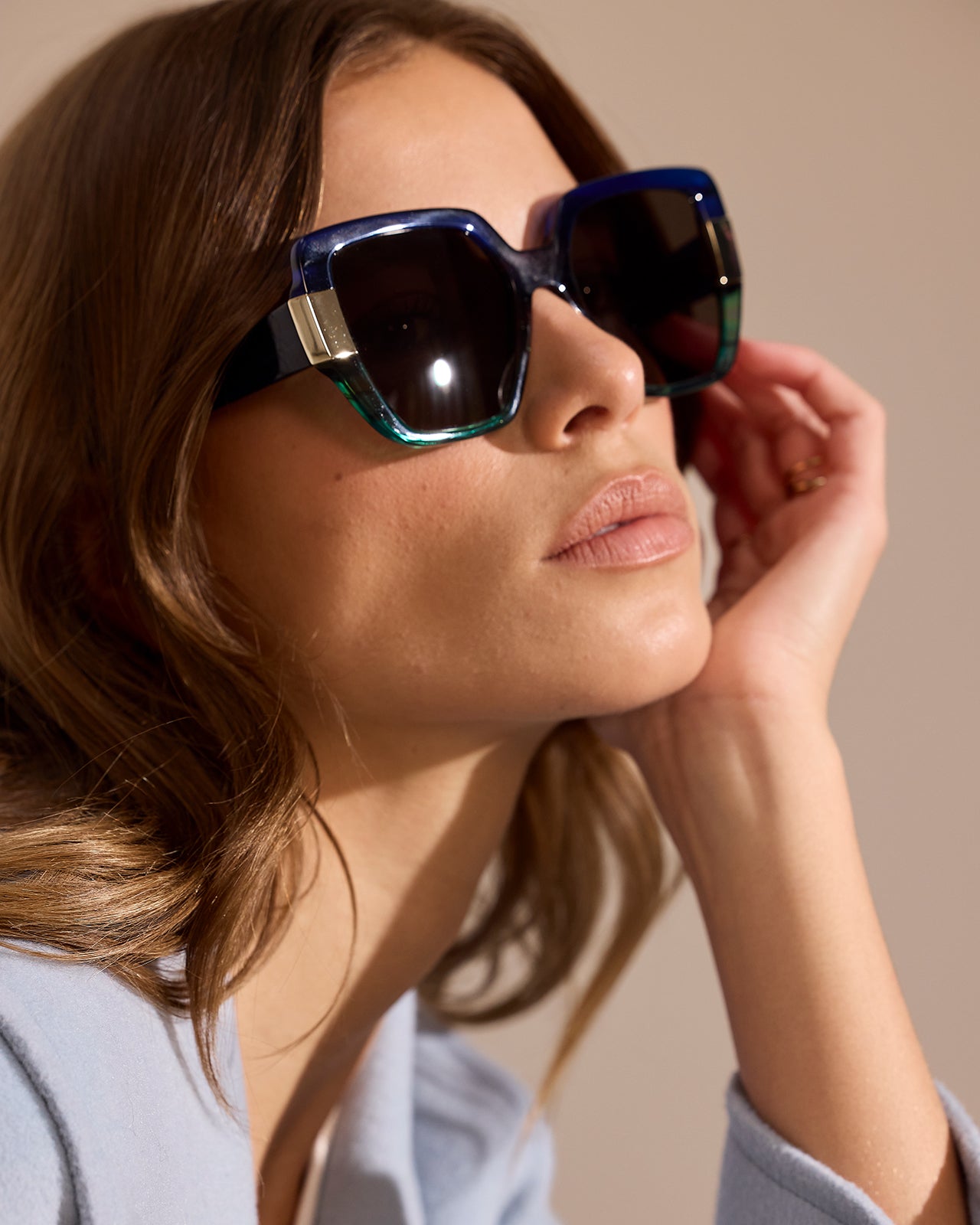 Clémence & Margaux New Hype lunettes de soleil Bleu polarisé