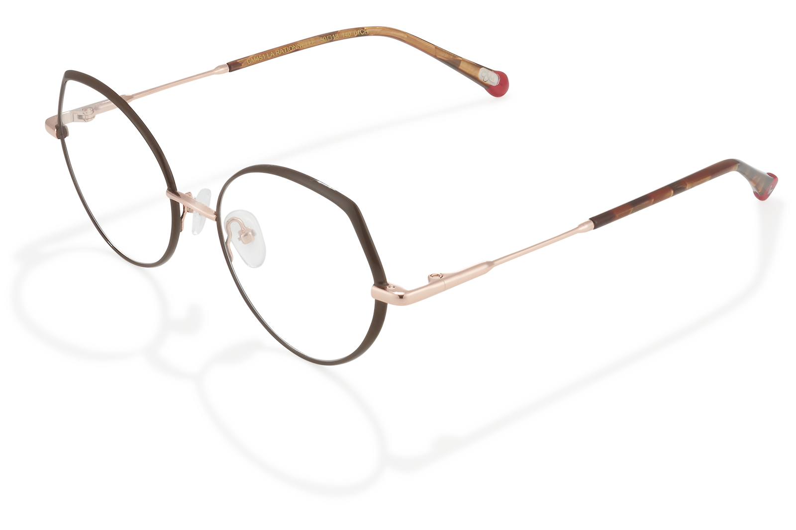 Clémence & Margaux La Rationnelle lunettes de vue taupe doré