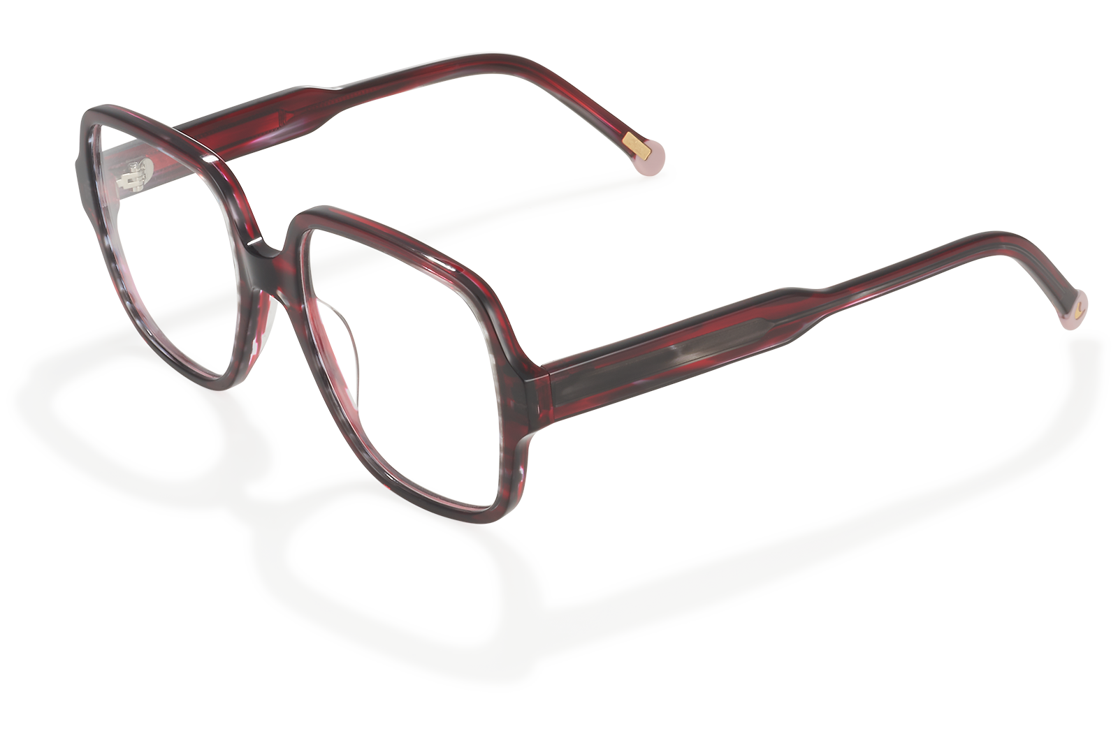 Clémence & Margaux La Fresh-Faced lunettes de vue carrée rouge