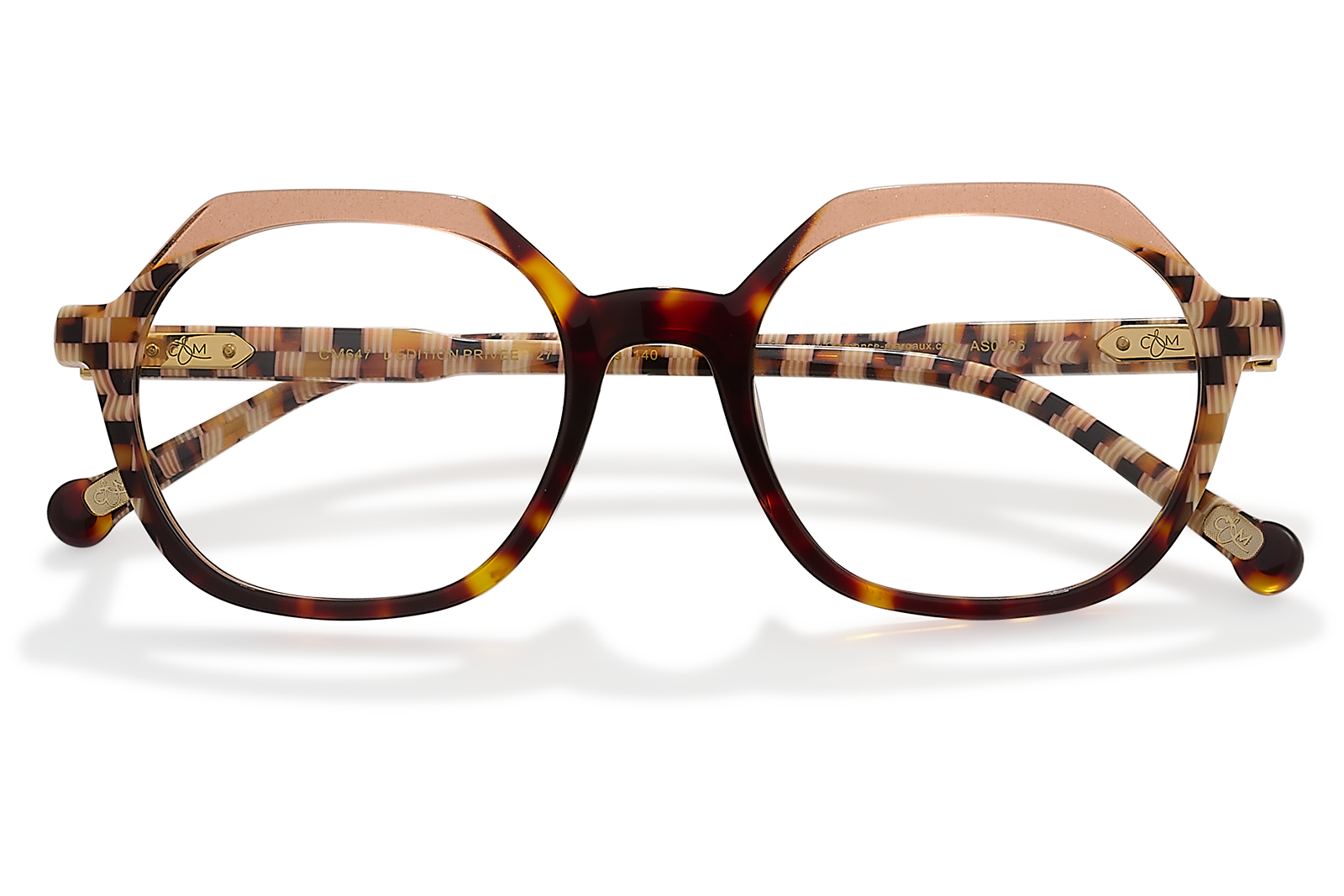 Clémence & Margaux L'Edition Privée lunettes de vue écaille damier