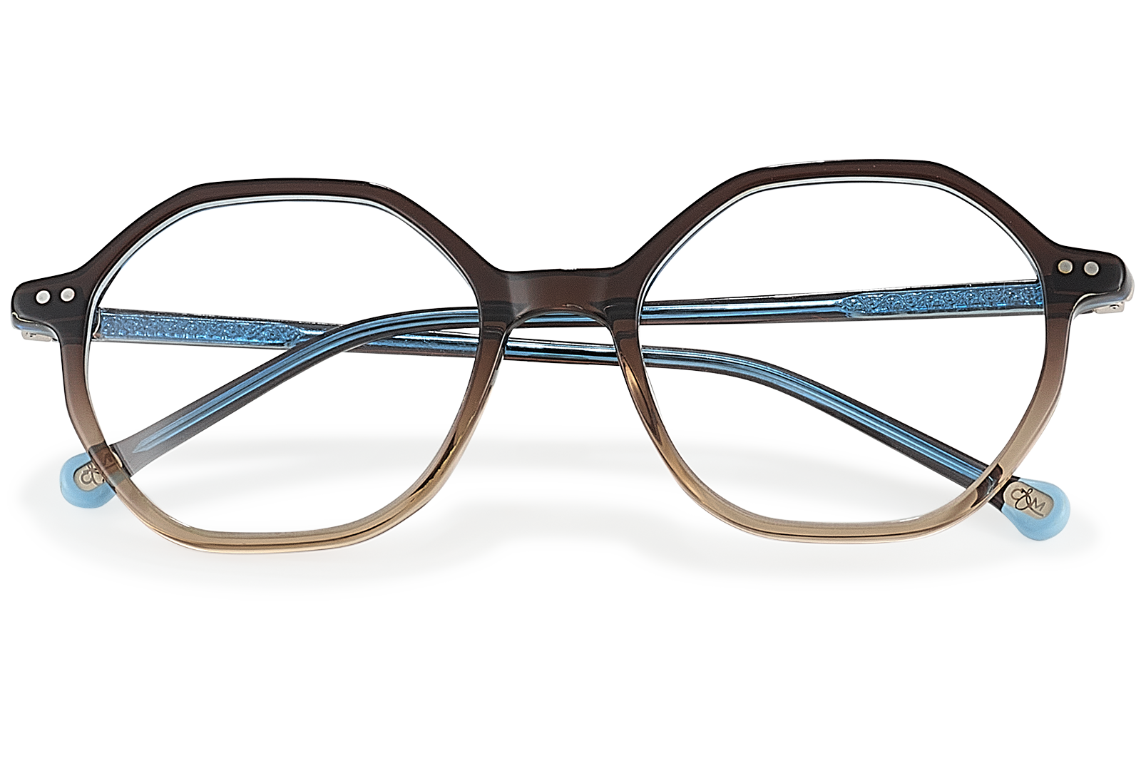 Clémence & Margaux La Réconciliante lunettes de vue Dégradé Brun & Gris