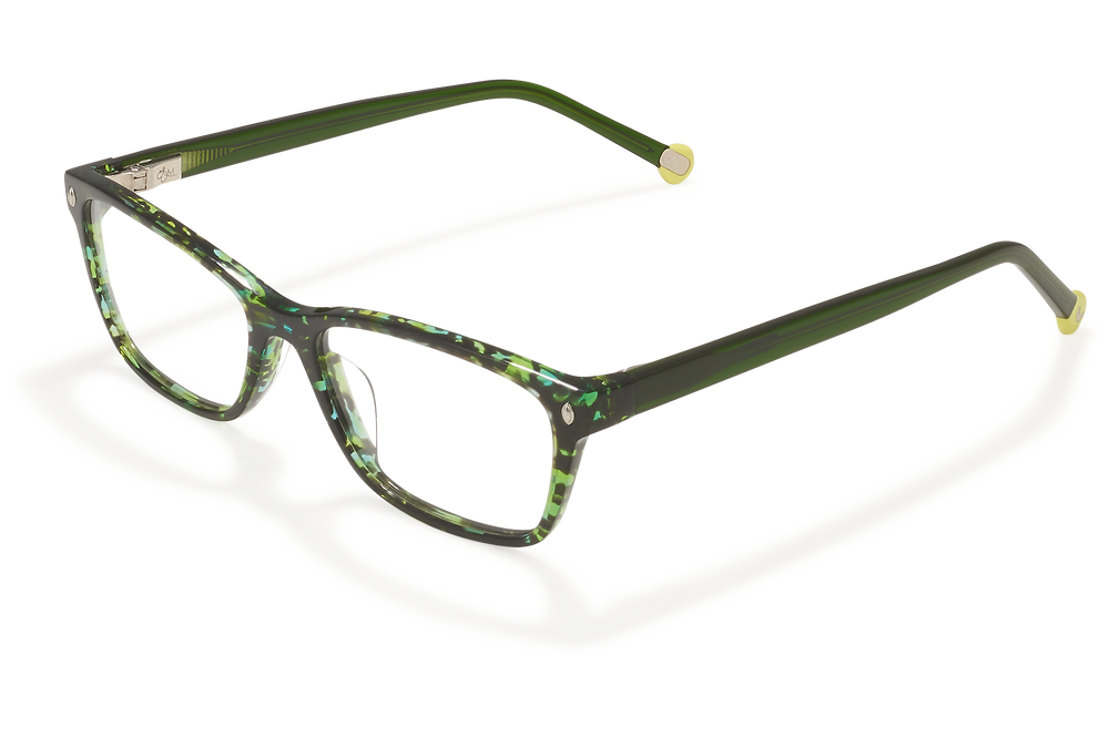 Clémence & Margaux L'Audacieuse lunettes de vue Marbré Brun & Bleu rectangulaire