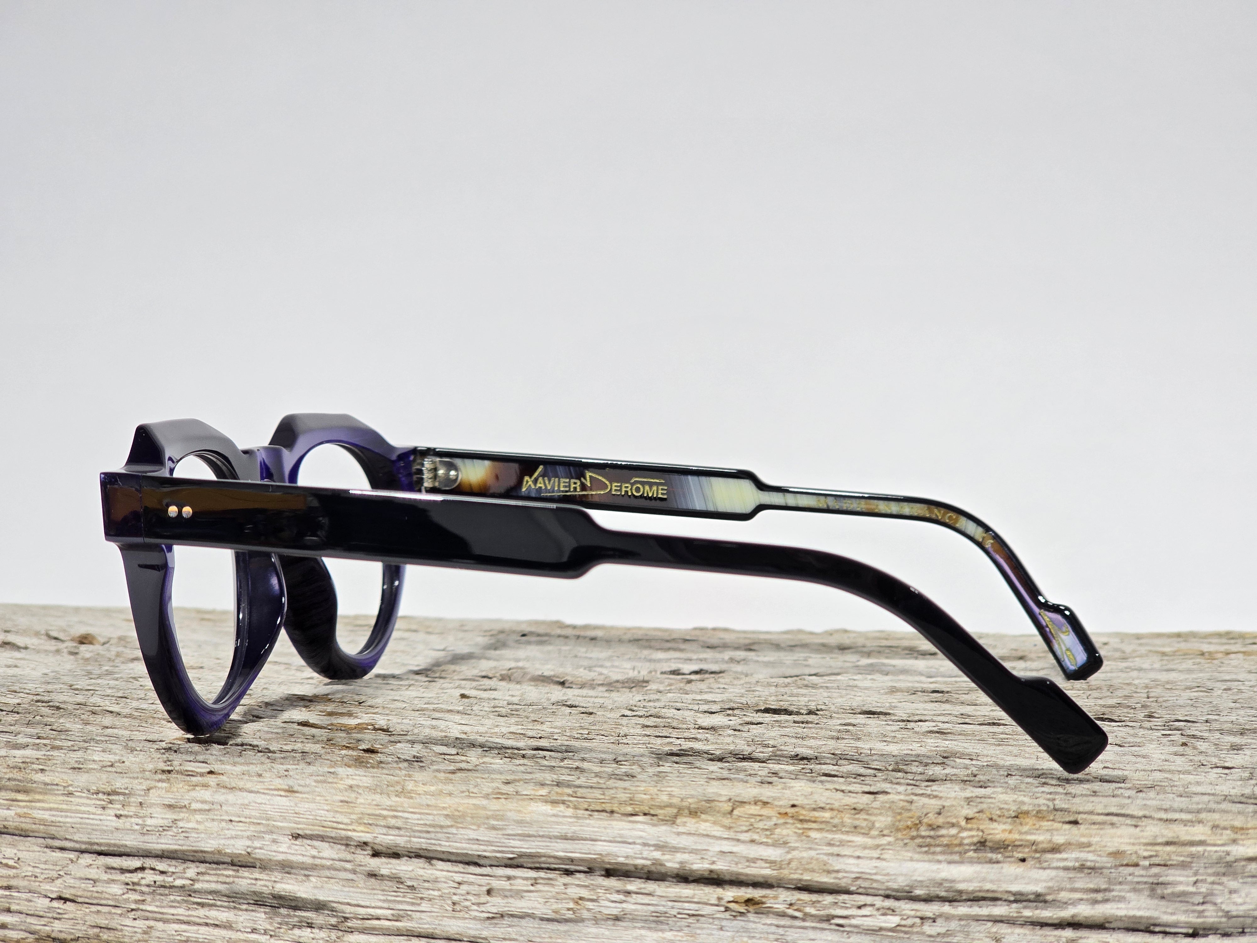 Xavier Derome Generoso C264 lunettes de vue bleu-violet
