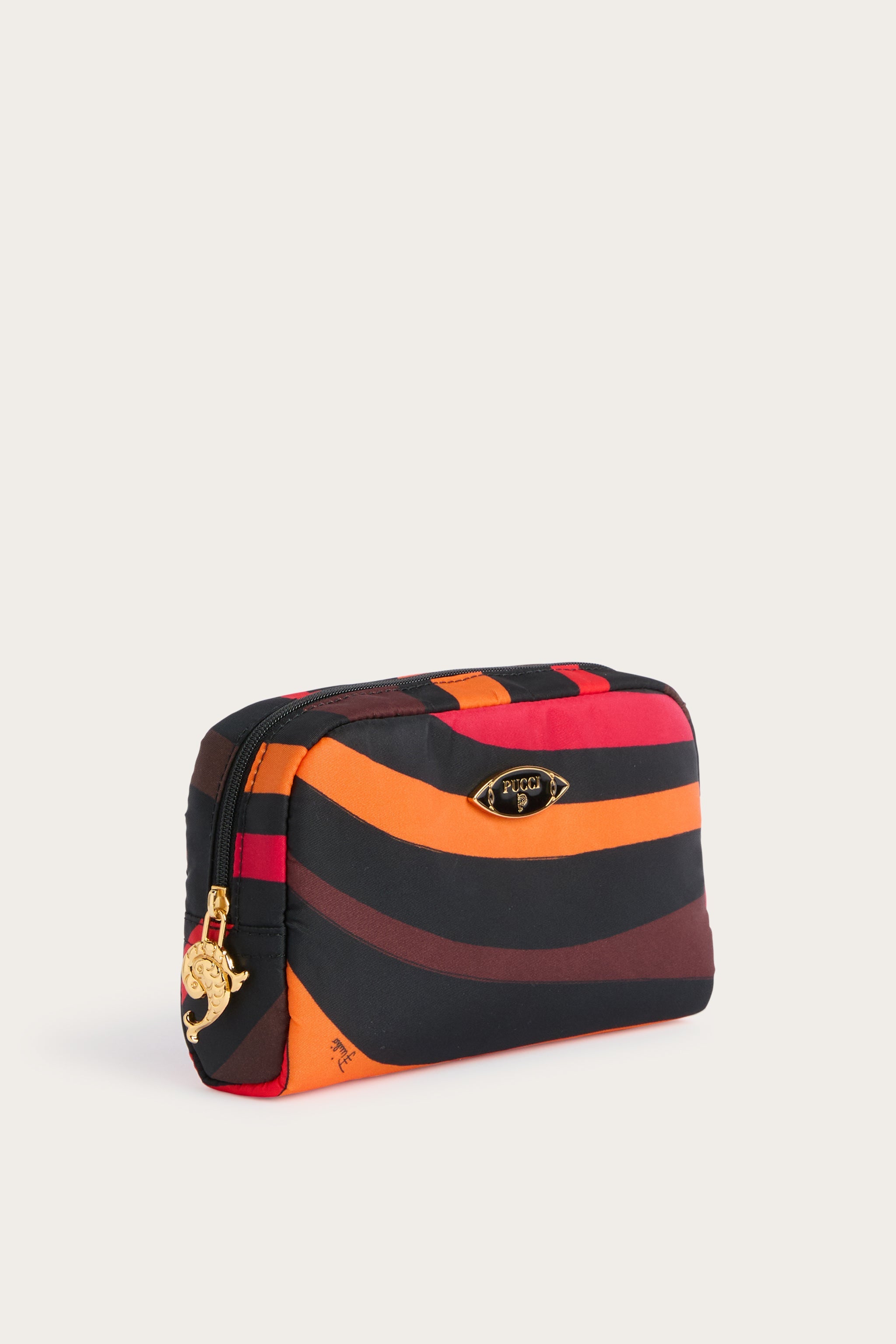 Emilio Pucci Marmo Piccolo trousse beauté orange noir