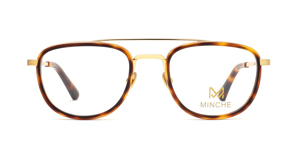Minche Shun008 lunettes de vue métal rectangulaire